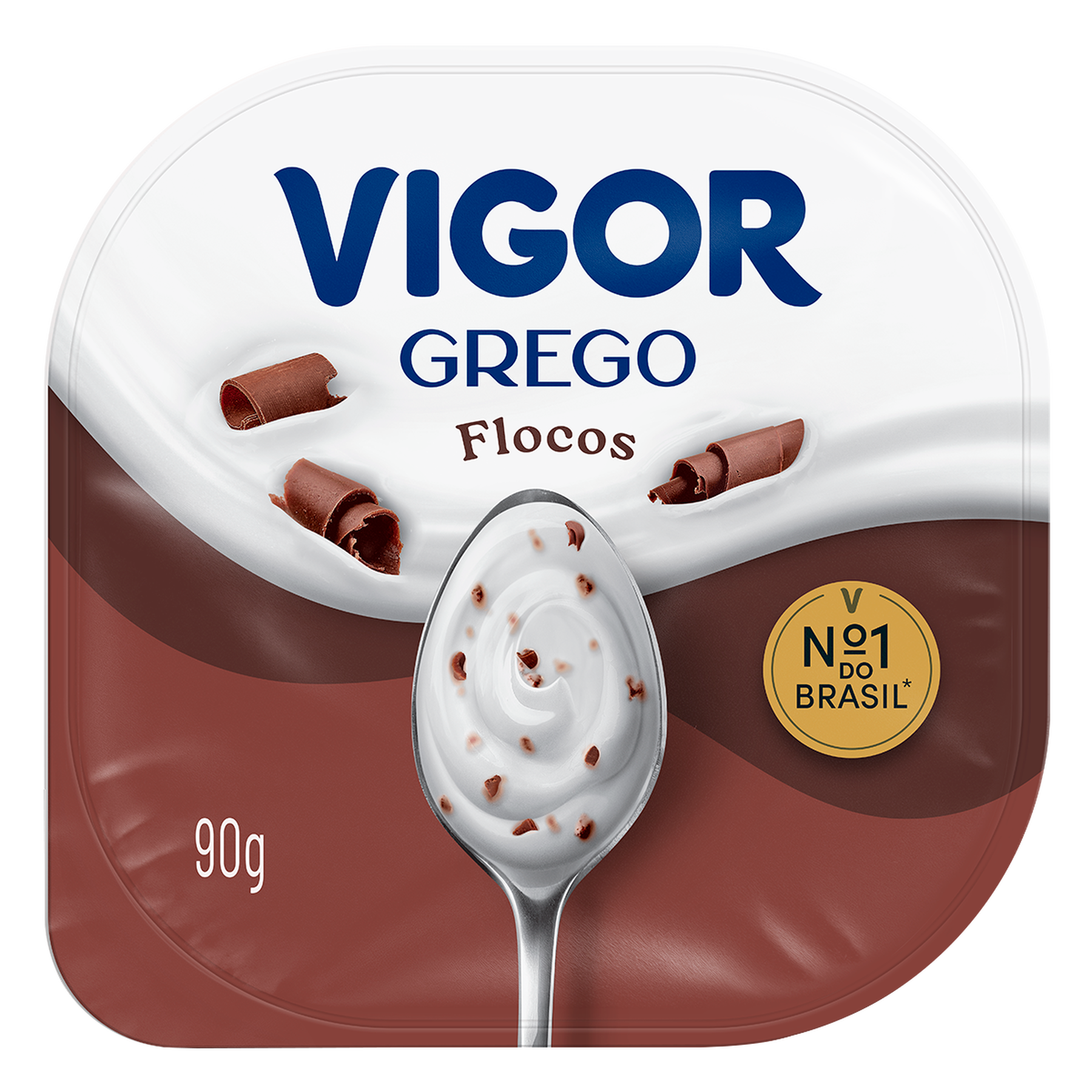 Iogurte Grego Loucos por Flocos Vigor Pote 90g