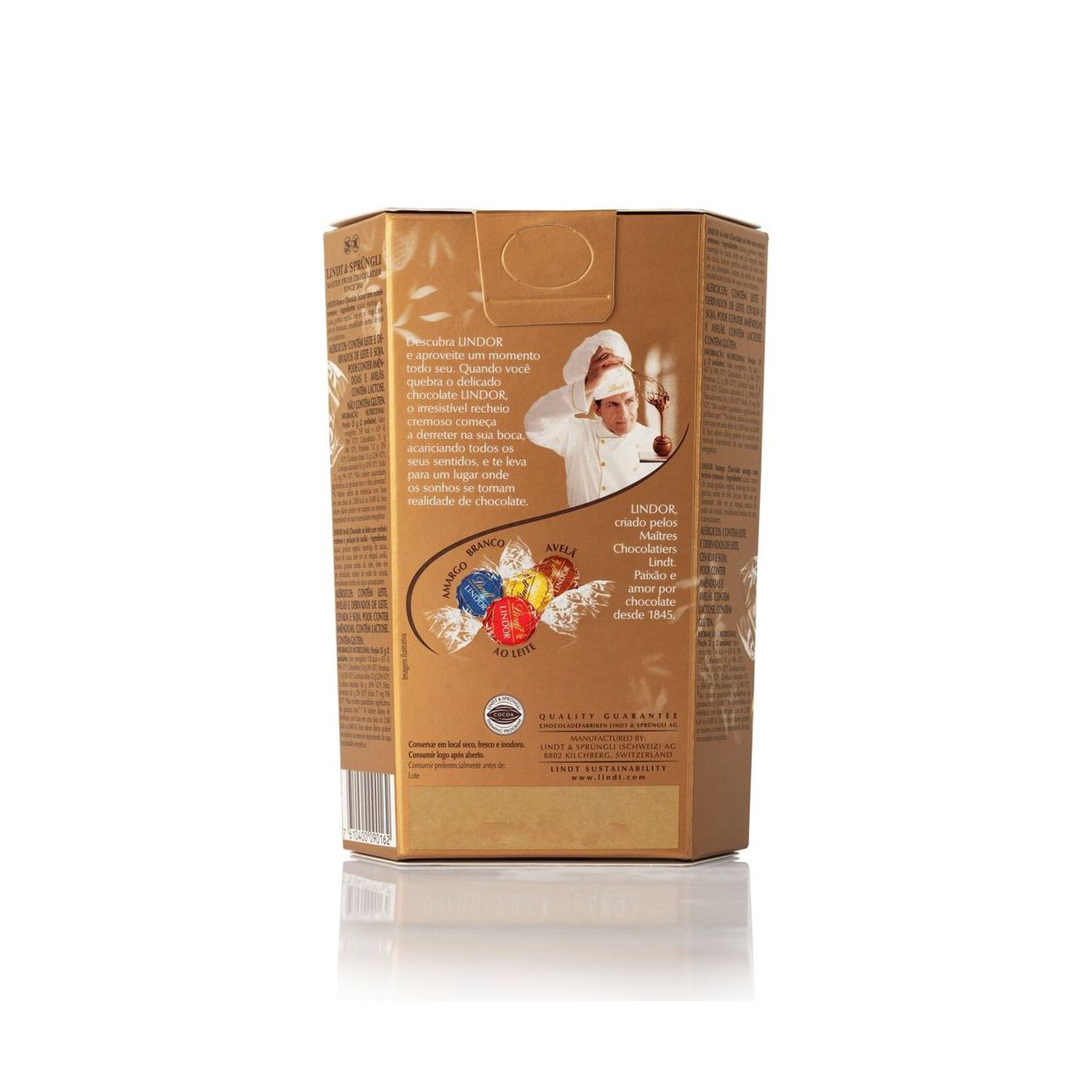 Bombom Lindt Lindor Cornet Sortido 200g