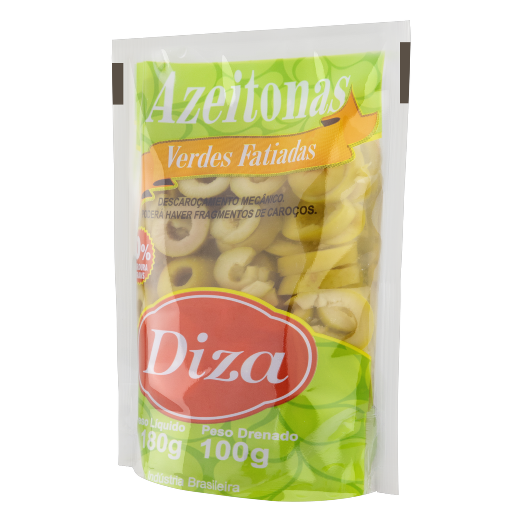 Azeitona Verde em Conserva Fatiada Diza Sachê 100g