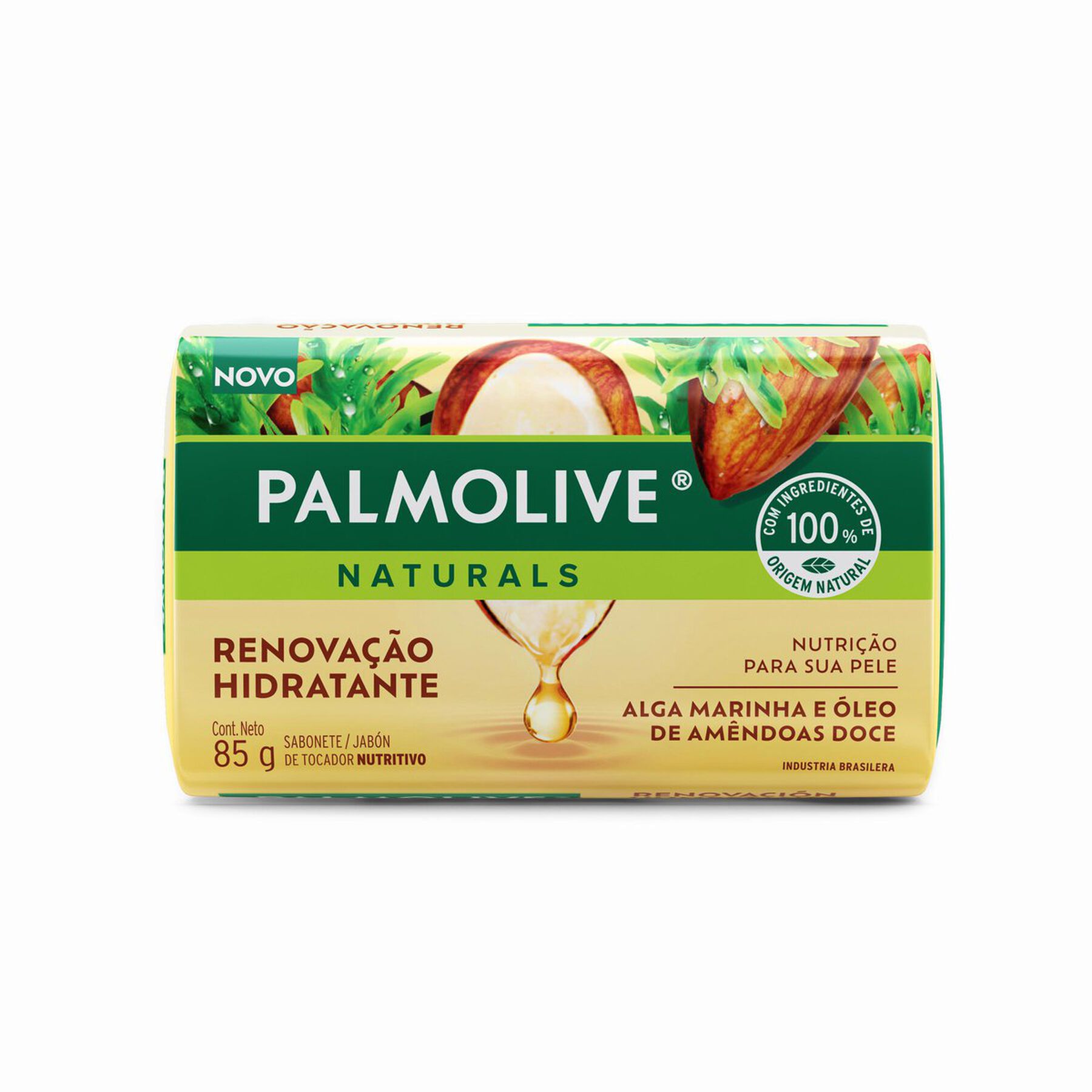 Sabonete em Barra Nutre e Hidrata Palmolive Naturals Envoltório 85g