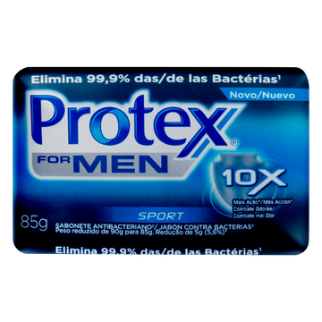 Sabonete em Barra Antibacteriano Sport Protex For Men Cartucho 85g