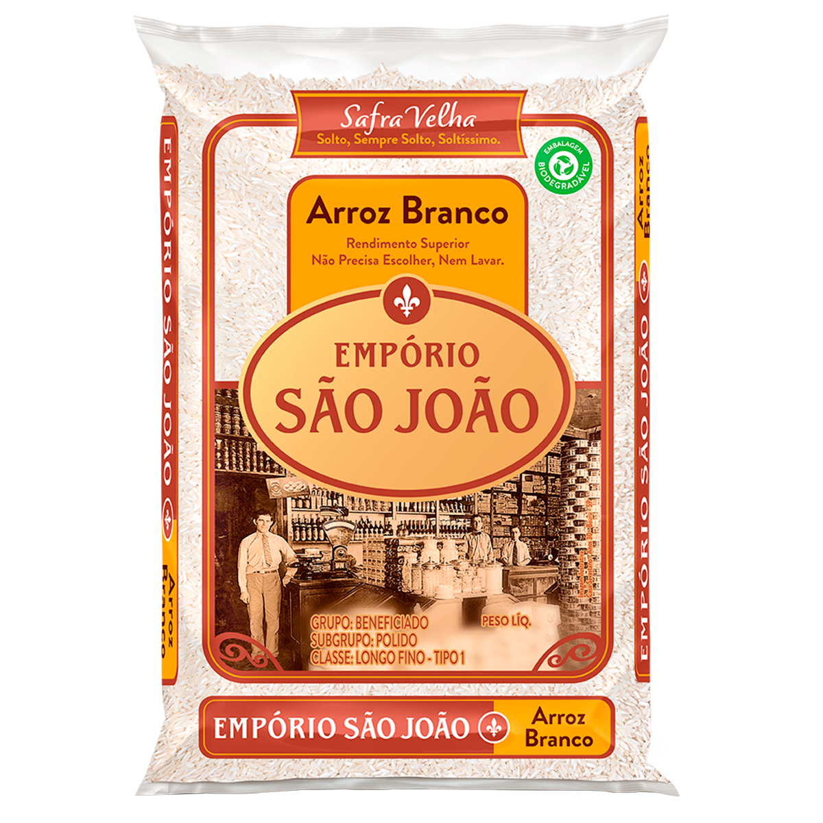 Arroz Emp&oacute;rio S&atilde;o Jo&atilde;o Pacote 2kg