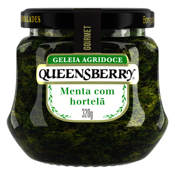 Geleia Agridoce Menta com Hortelã Queensberry Gourmet Vidro 320g