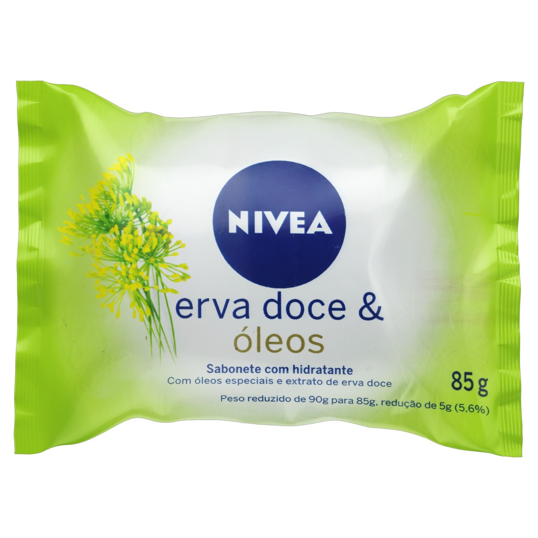Sabonete Barra Hidratante Erva-Doce & &Oacute;leos Nivea Flow Pack 85g