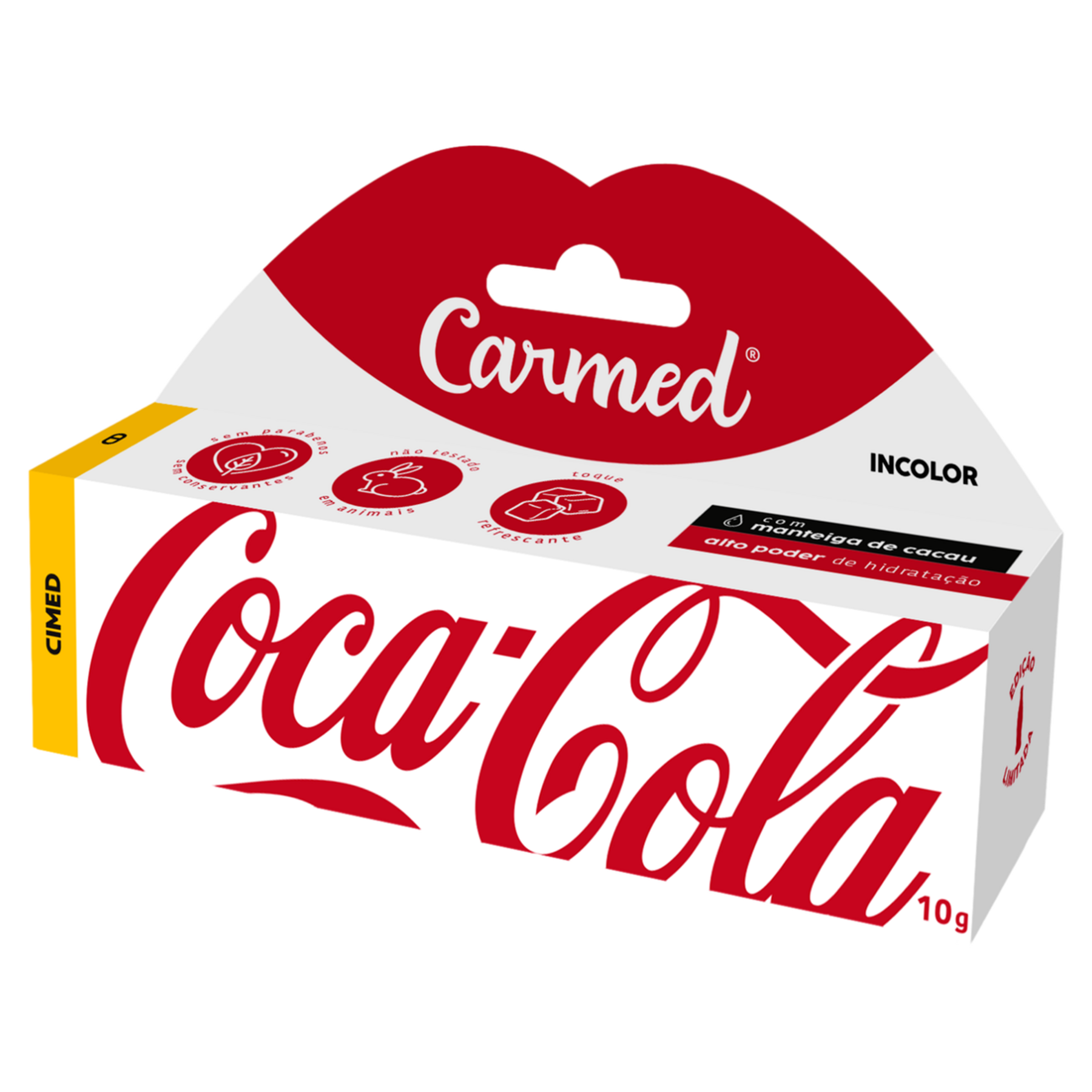 Hidratante Labial Coca-Cola Carmed Caixa 10g