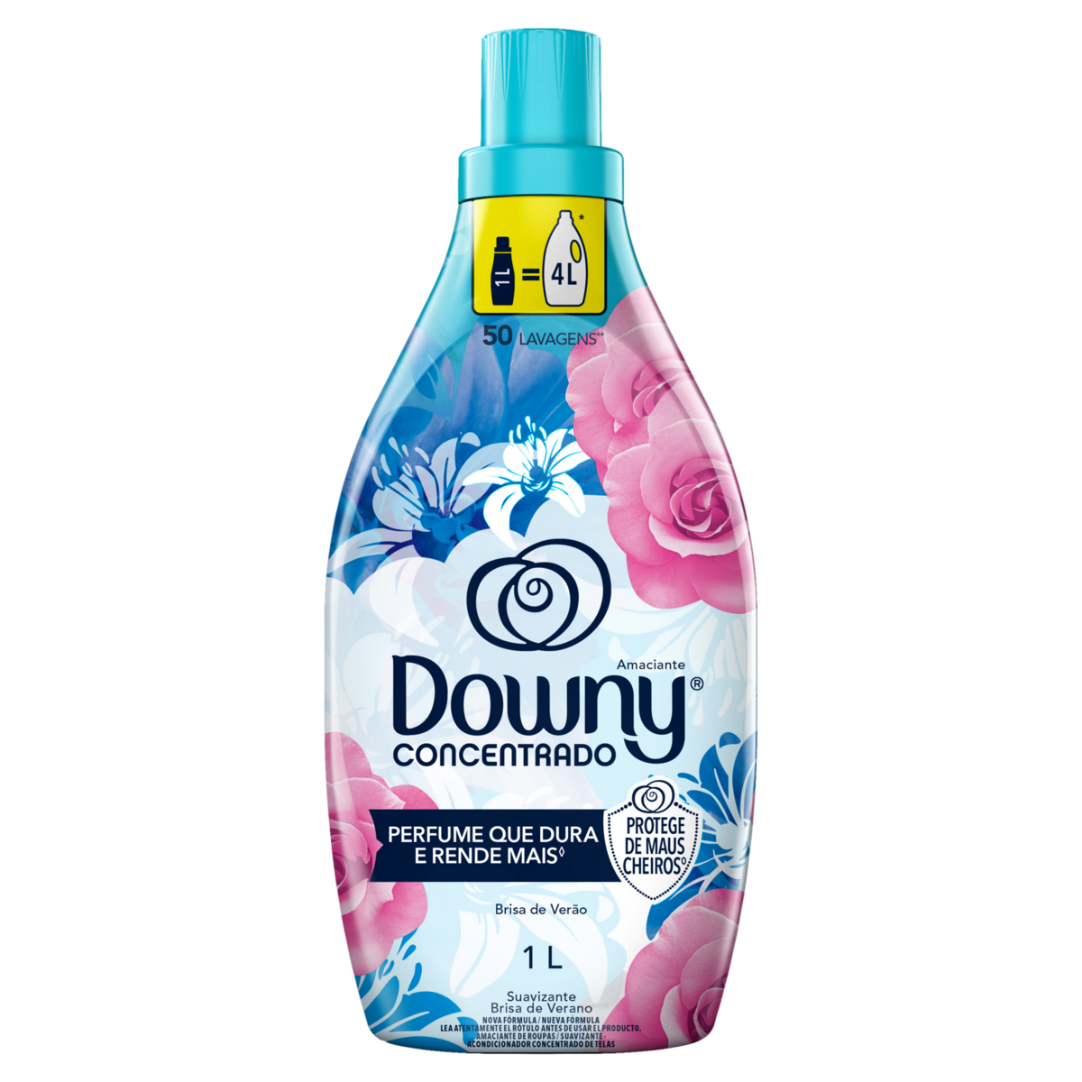 Amaciante de Roupa Concentrado Brisa de Ver&atilde;o Downy Frasco 1l