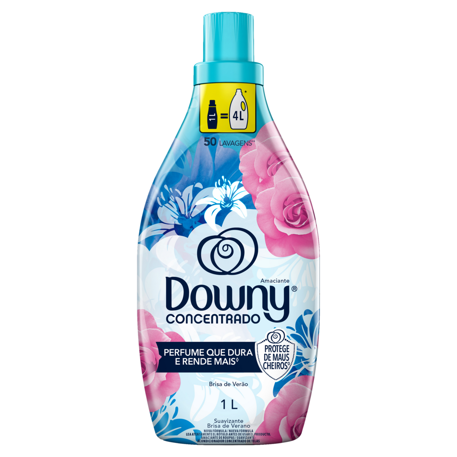 Amaciante de Roupa Concentrado Brisa de Verão Downy Frasco 1l