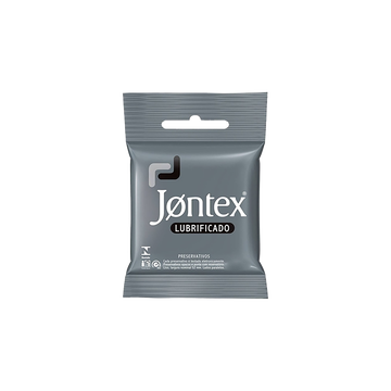 Preservativo Lubrificado Jontex Com 3