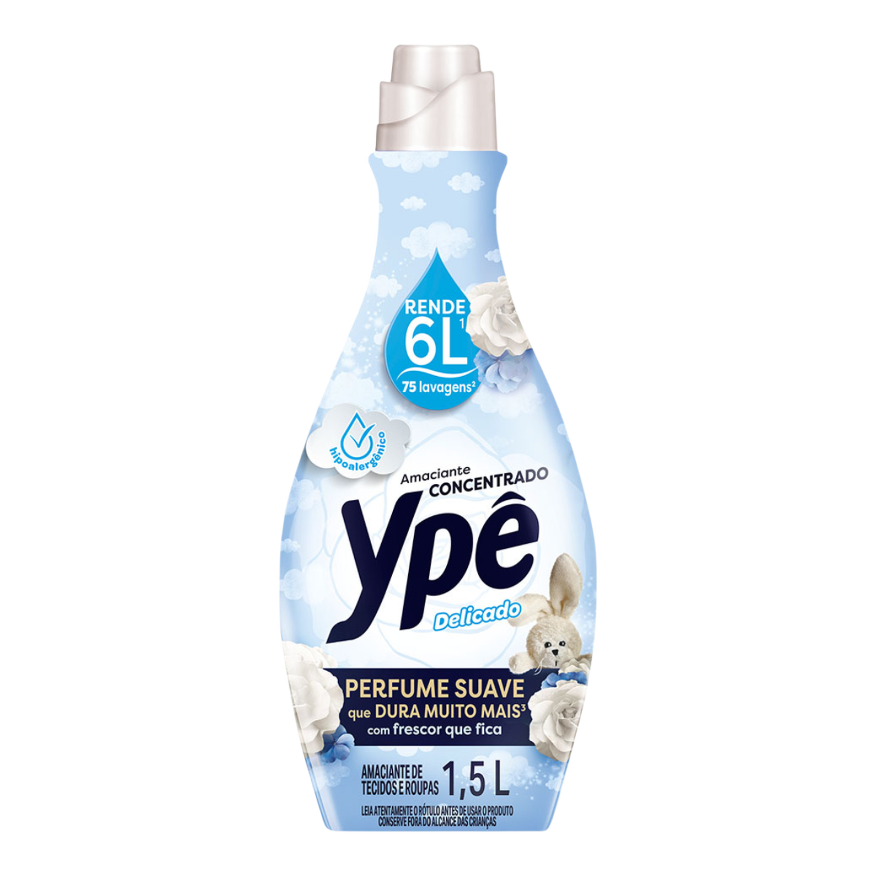 Amaciante de Roupa Concentrado Delicado Yp&ecirc; Frasco 1,5l