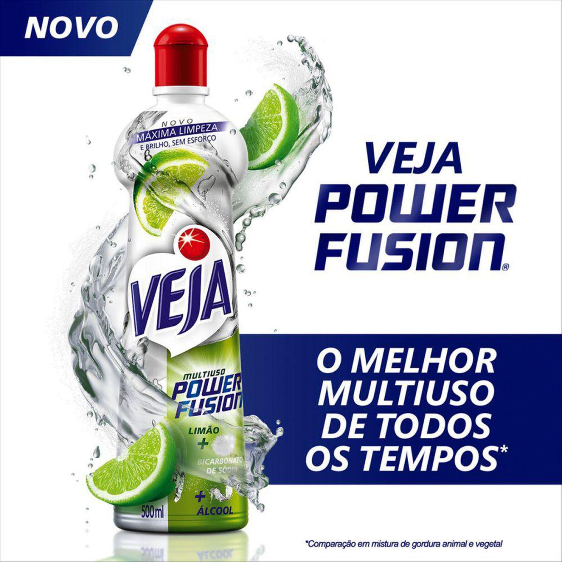 Limpador Multiuso Lim&atilde;o Veja Power Fusion Squeeze 500ml&nbsp;