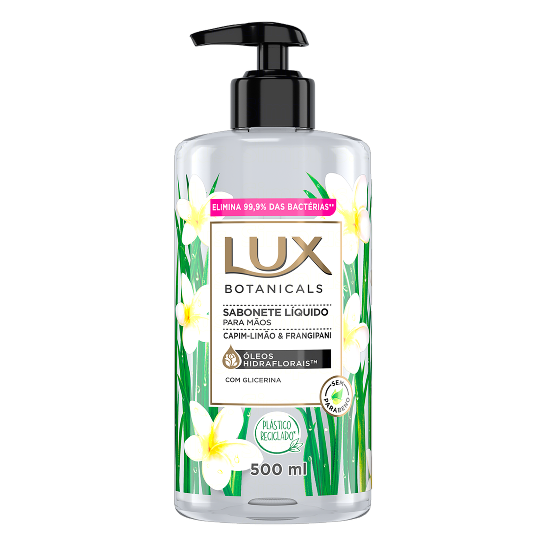 Sabonete Líquido Lux Capim-Limão e Frangipani Botanicals 500ml