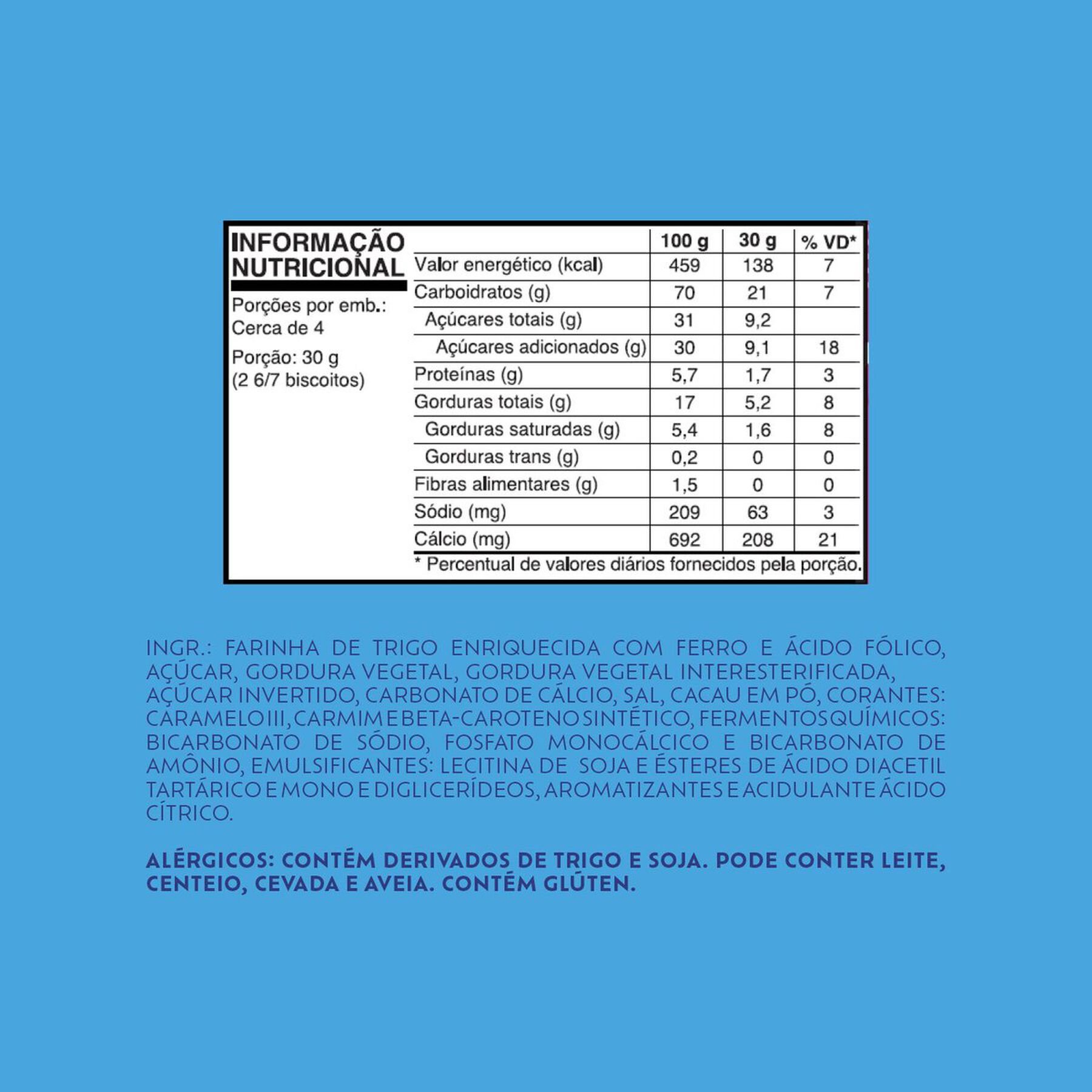 Biscoito Recheio Tutti Frutti Bubbaloo Trakinas Pacote 126g