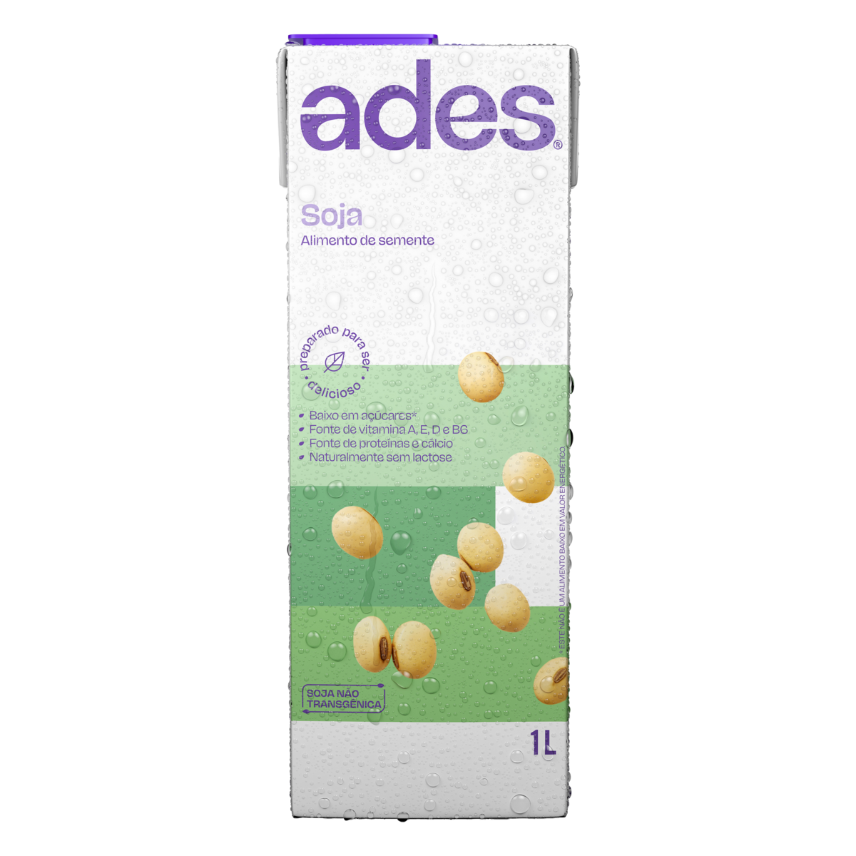 Bebida &agrave; Base de Soja Original Ades Caixa 1l&nbsp;