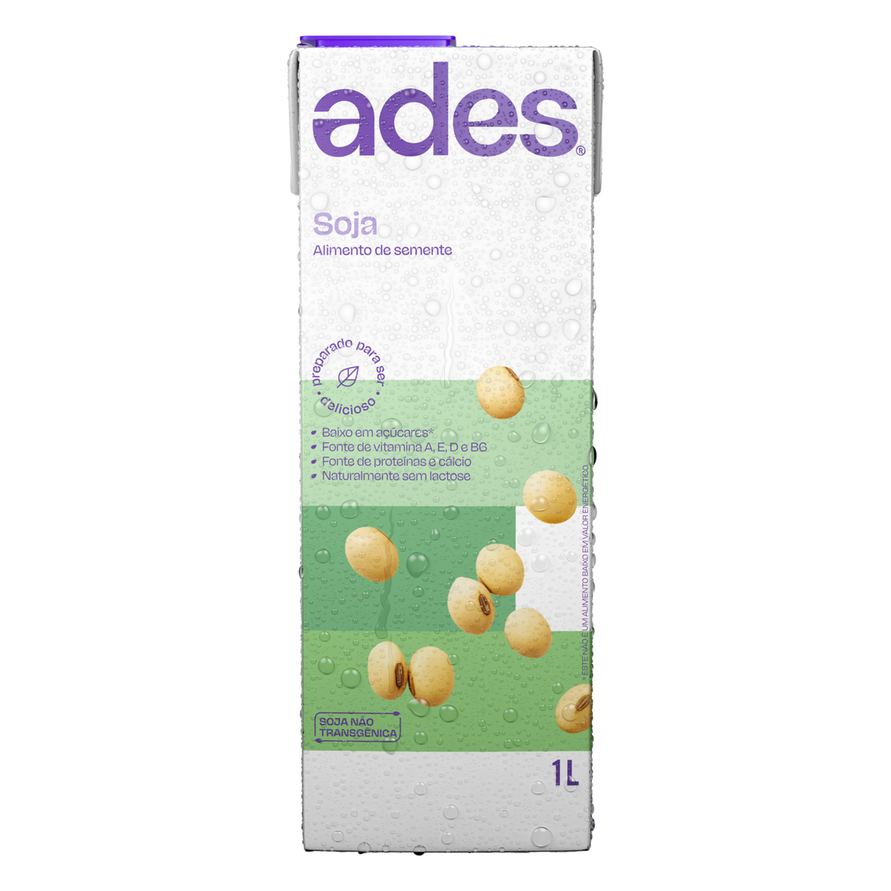 Bebida &agrave; Base de Soja Original Ades Caixa 1l&nbsp;