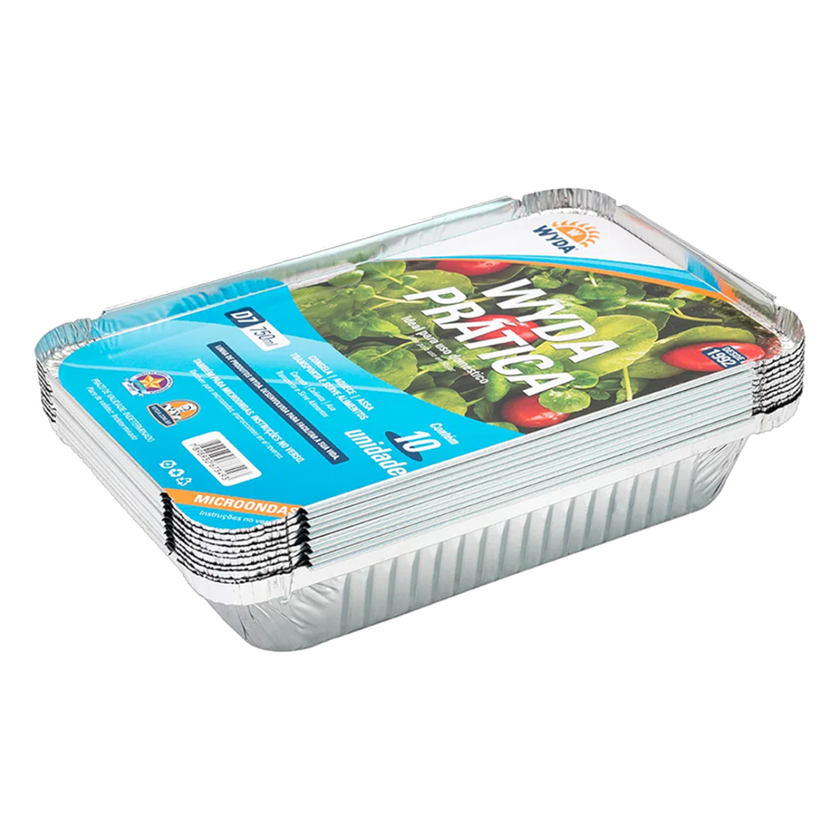 Marmitex Cjd7 Embalagem Alum&iacute;nio Wyda 750ml