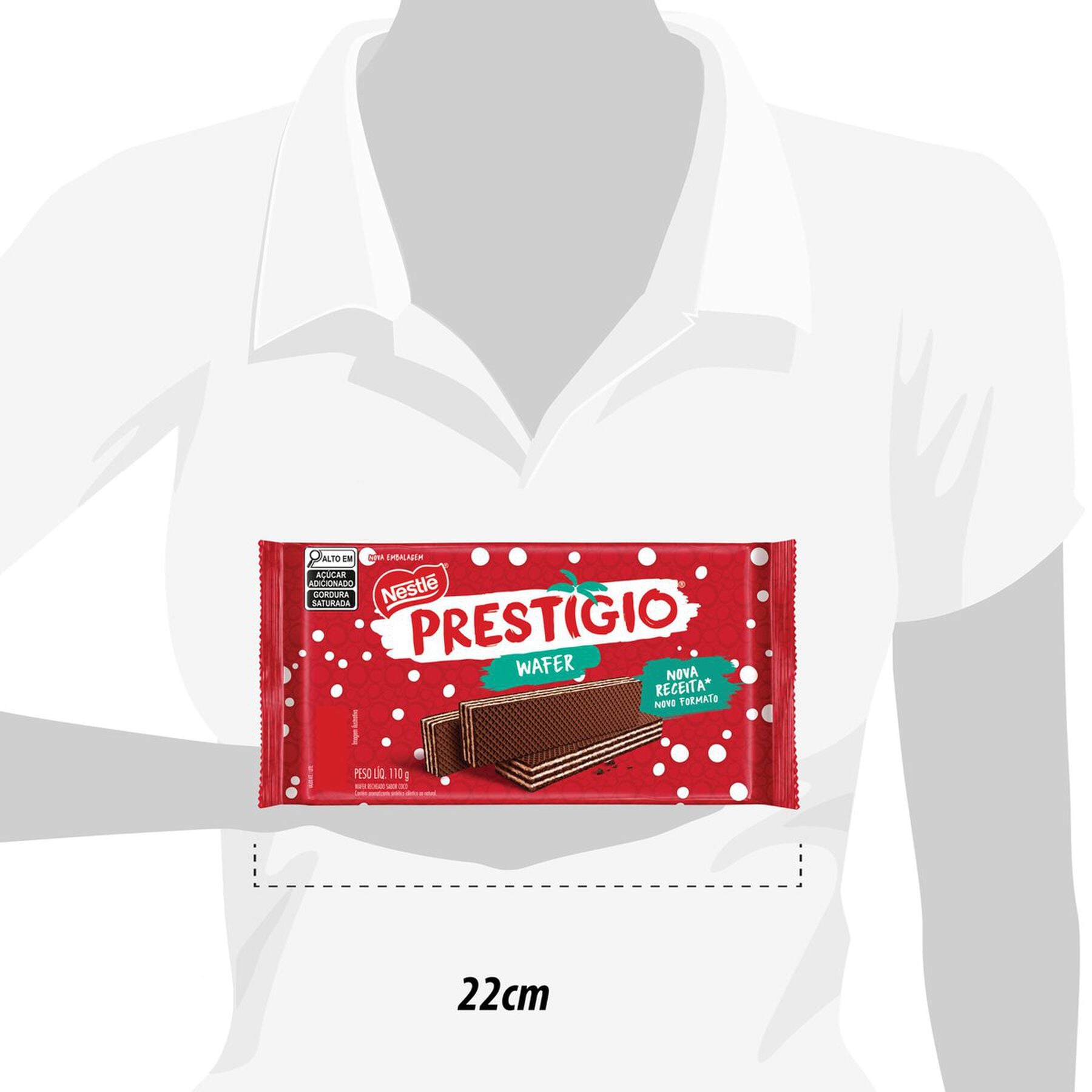 Biscoito Wafer Prest&iacute;gio Nestl&eacute; 110g&nbsp;