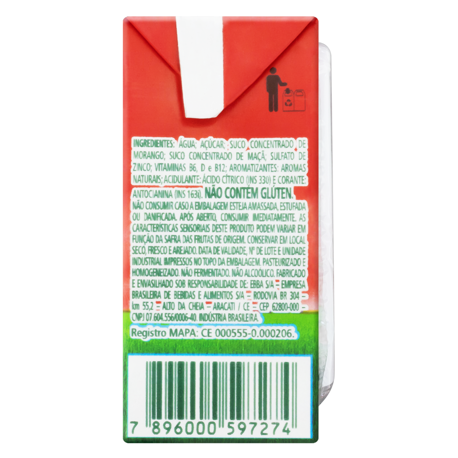 Bebida Adoçada Morango Fruit Shoot Maguary Caixa 150ml