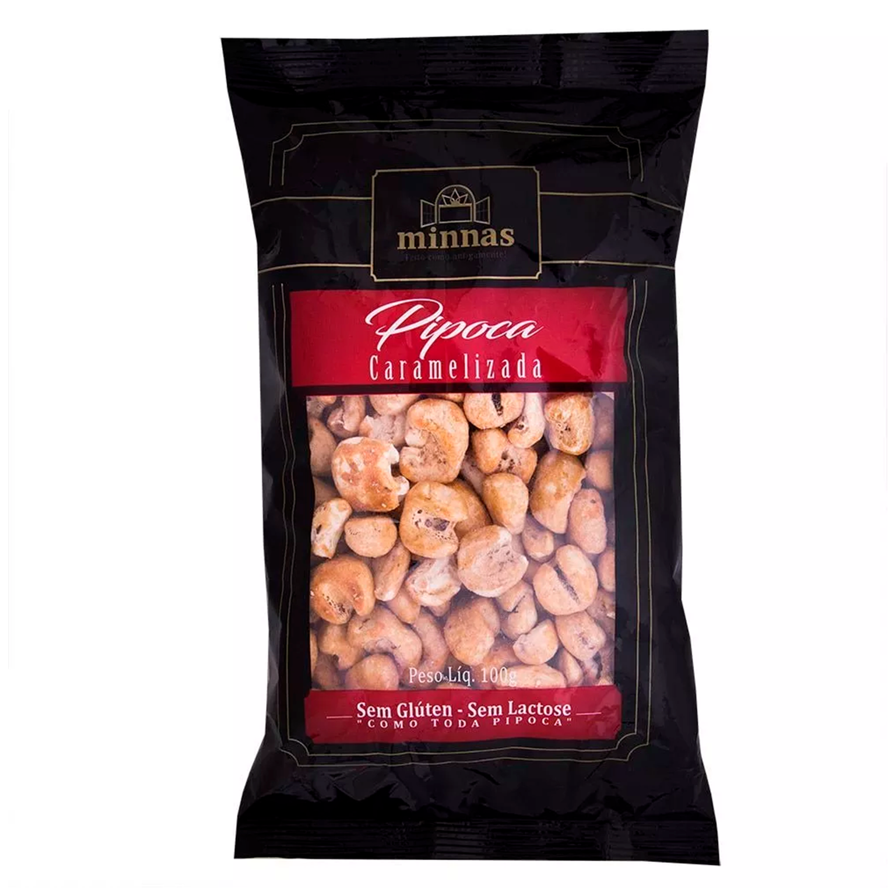 Pipoca Caramelizada Minnas Pacote 100g