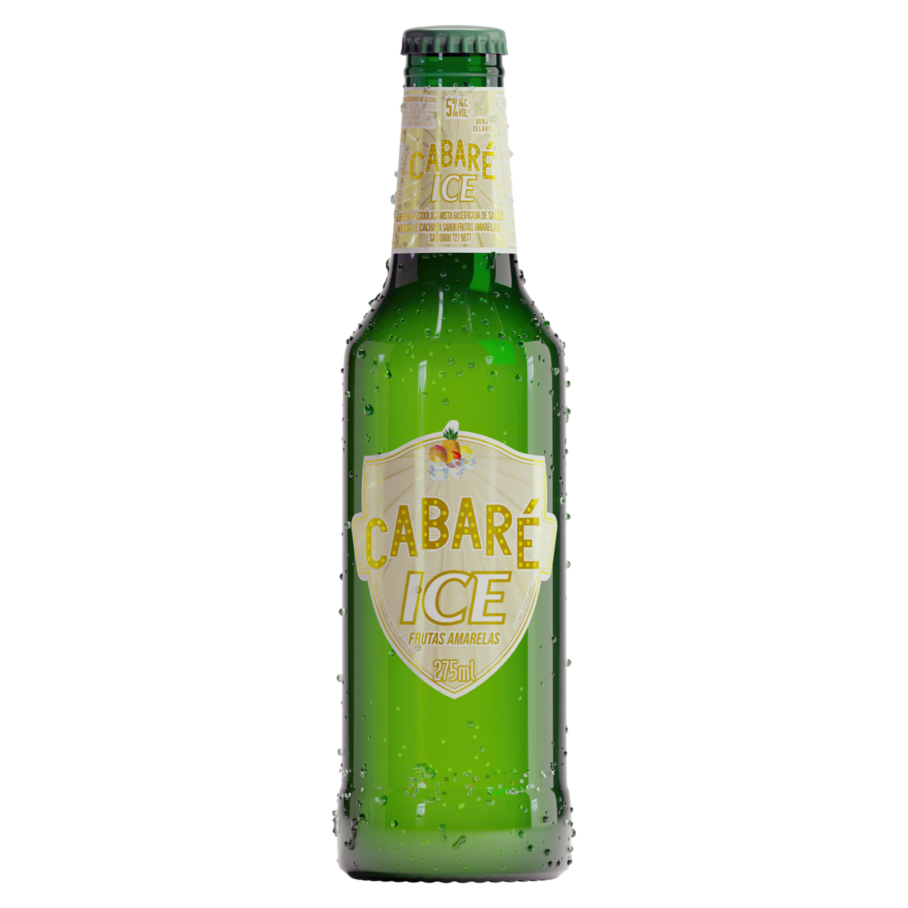 Bebida Mista Alcoólica Frutas Amarelas Cabaré Ice Garrafa 275ml