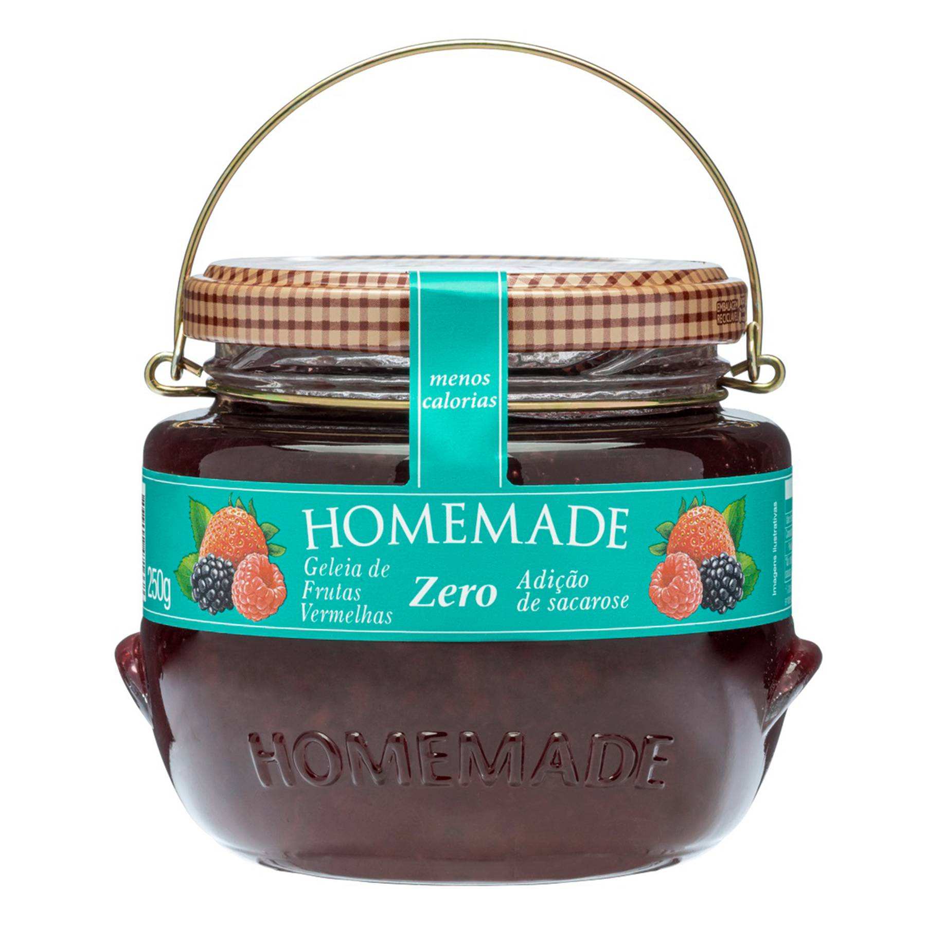 Geleia de Frutas Vermelhas Zero Homemade Vidro 250g