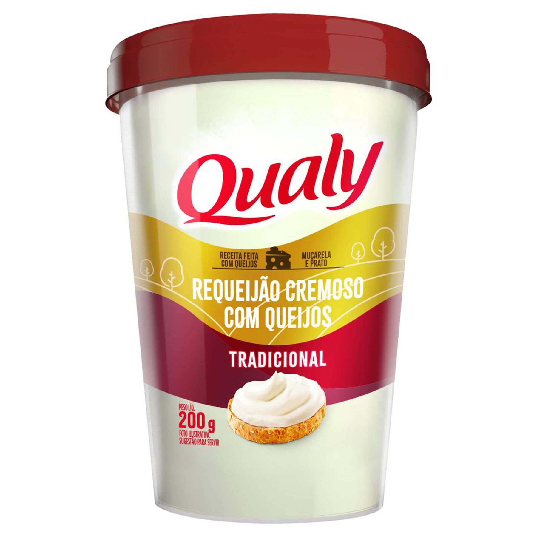 Requeijão Cremoso com Queijo Tradicional Qualy Copo 200g