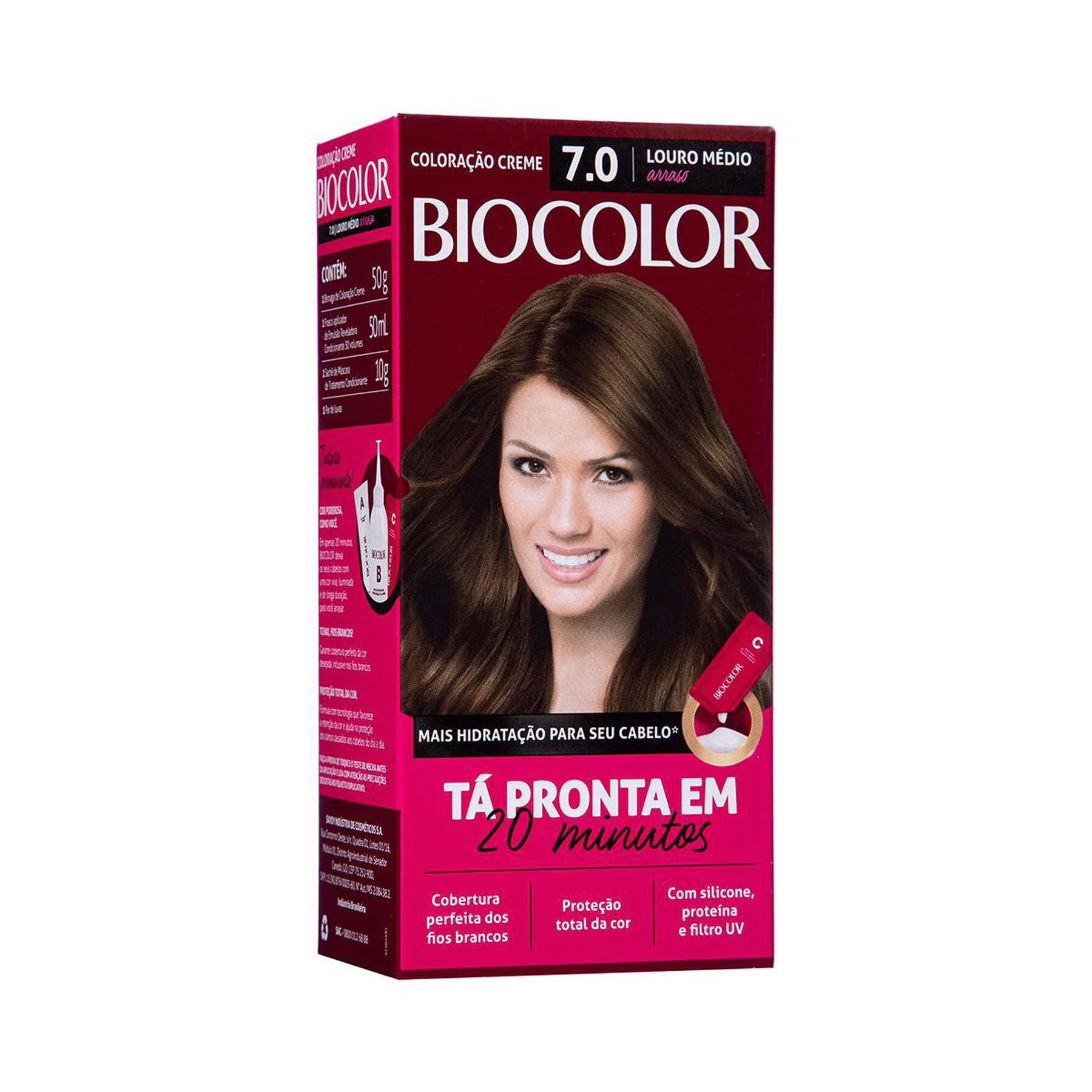 Tintura para Cabelo Louro Médio 7.0 Biocolor 