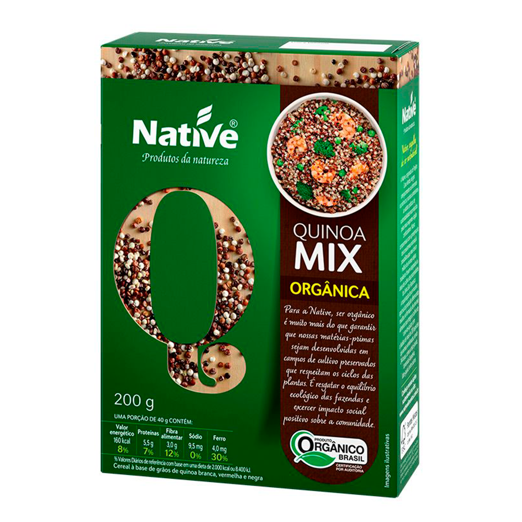 Mix Gr&atilde;o Quinoa Org Native 200g&nbsp;