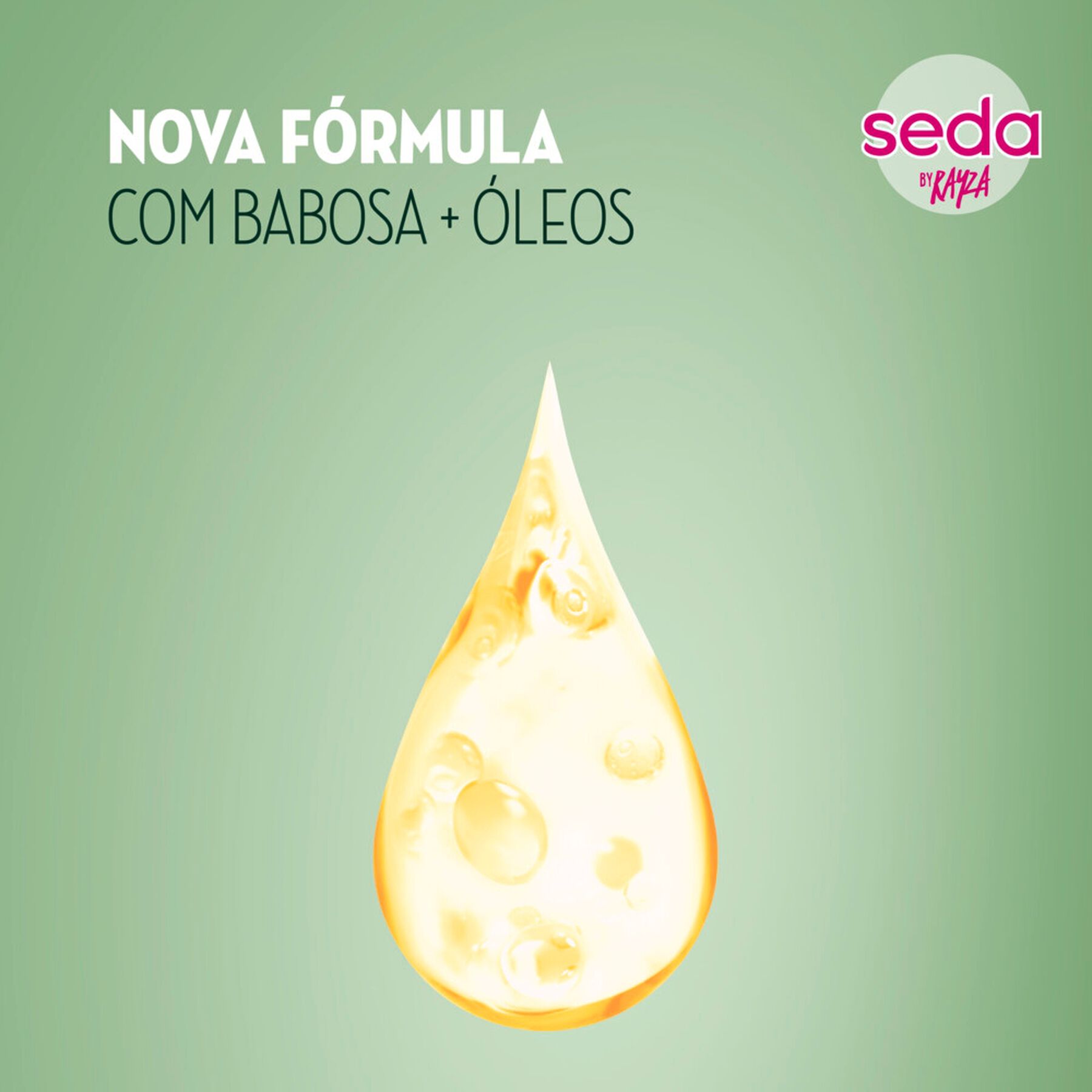 Shampoo Babosa e &Oacute;leos by Rayza Seda Frasco 325ml