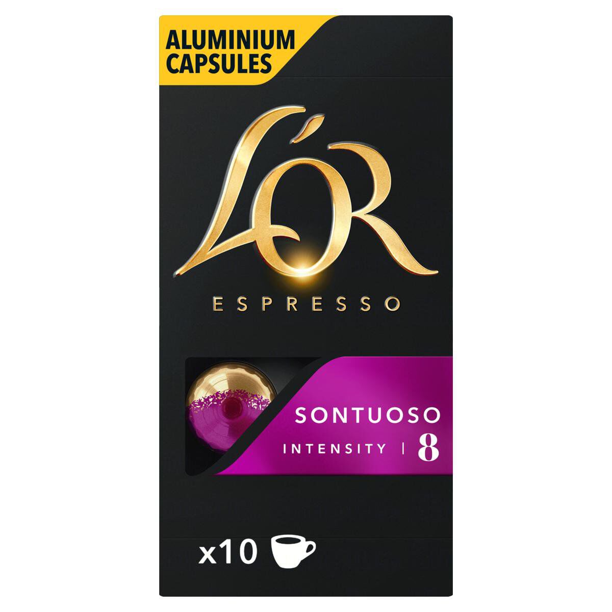 Caf&eacute; Espresso em C&aacute;psula Sontuoso L'or Caixa 52g C/10 Unidades&nbsp;