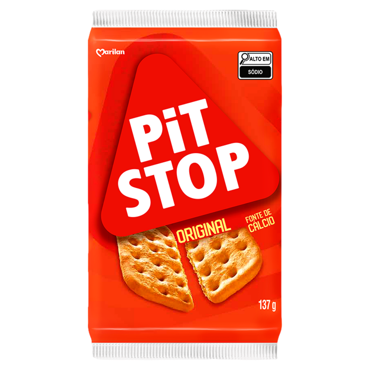 Biscoito Pit Stop Original Marilan Pacote 137g C/6 Unidades