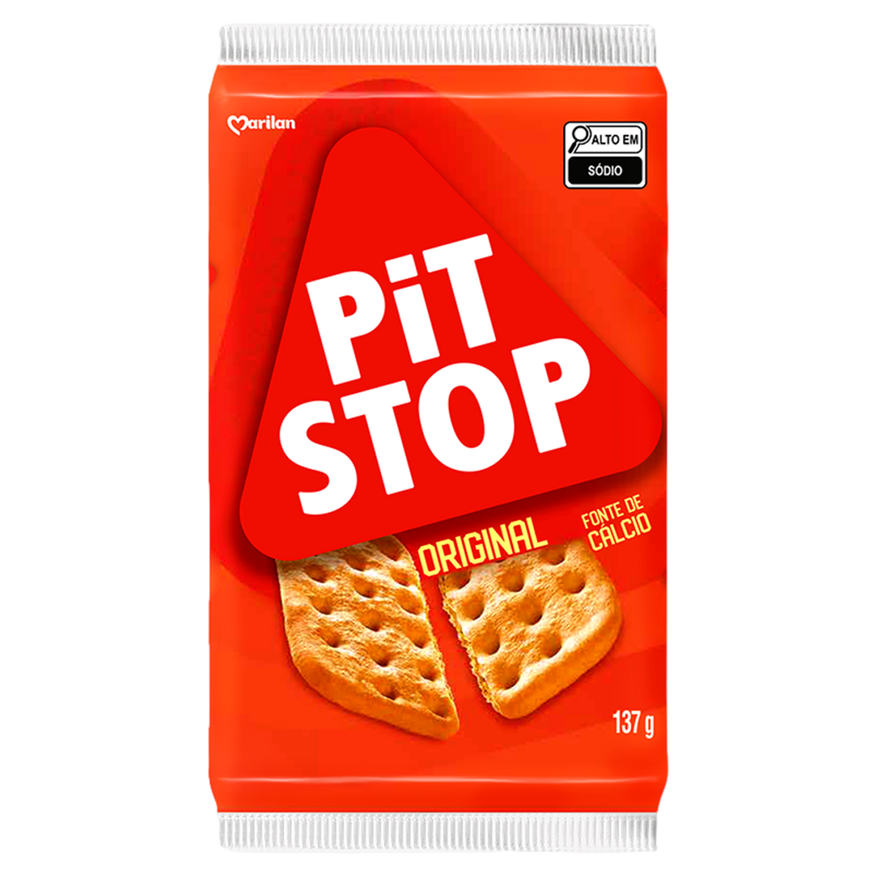 Biscoito Pit Stop Original Marilan Pacote 137g C/6 Unidades