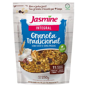 Granola Tradicional Integral Jasmine Pouch 250g