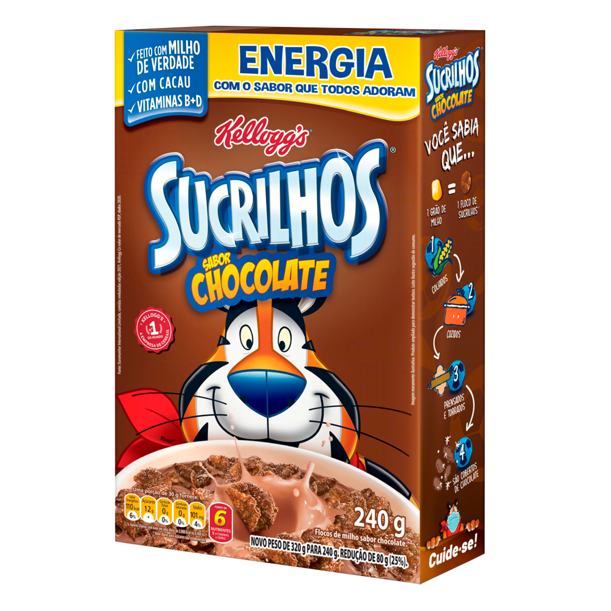 Cereal Matinal Chocolate Kellogg's Sucrilhos Caixa 240g