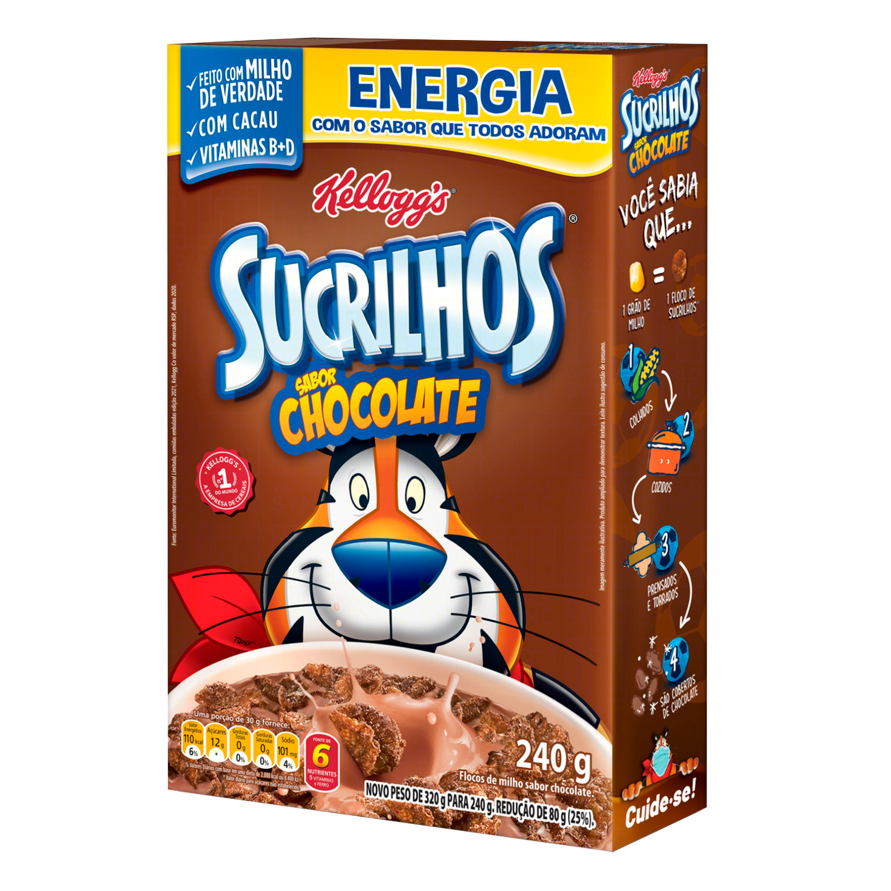 Cereal Matinal Chocolate Kellogg's Sucrilhos Caixa 240g