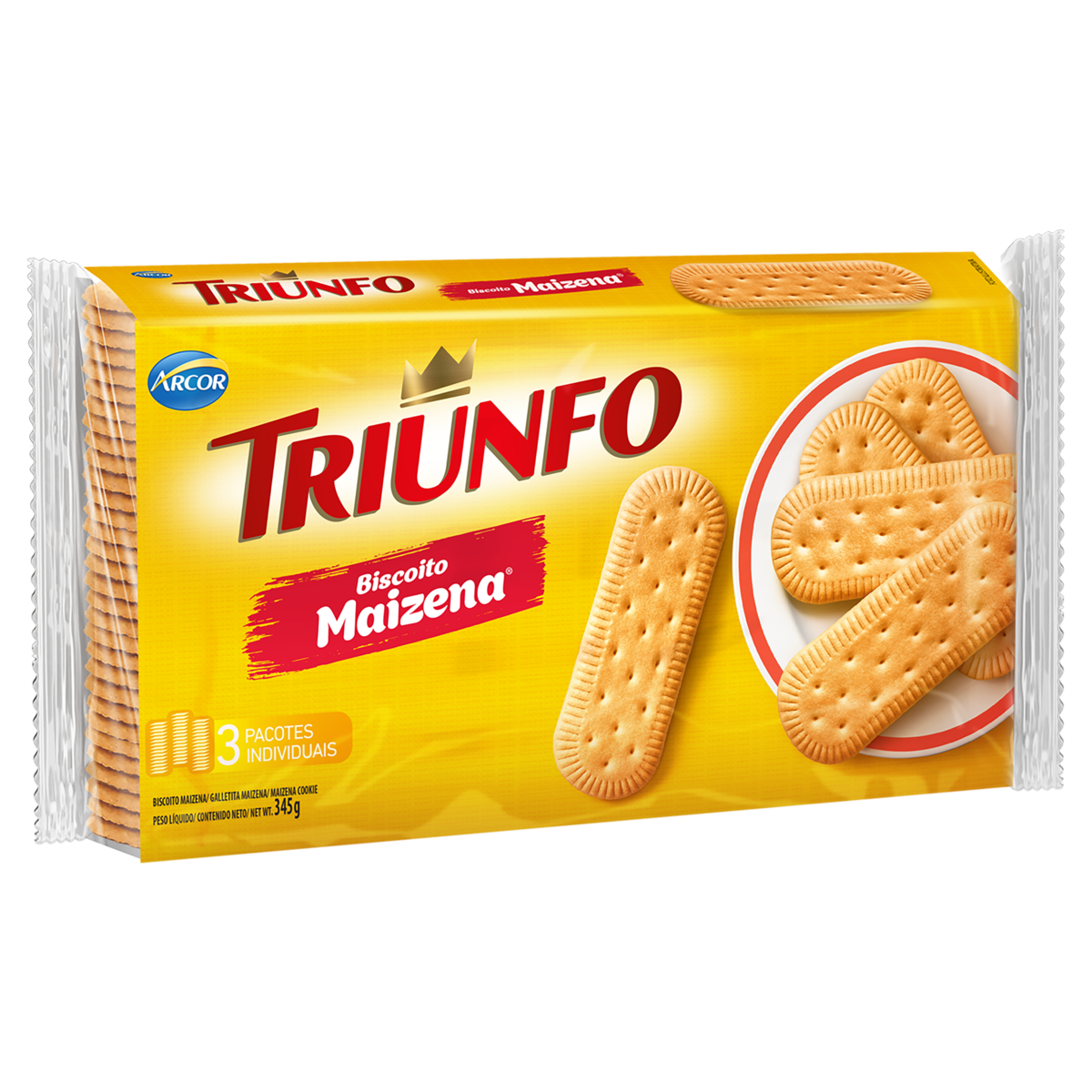 Biscoito Maizena Triunfo Pacote 345g