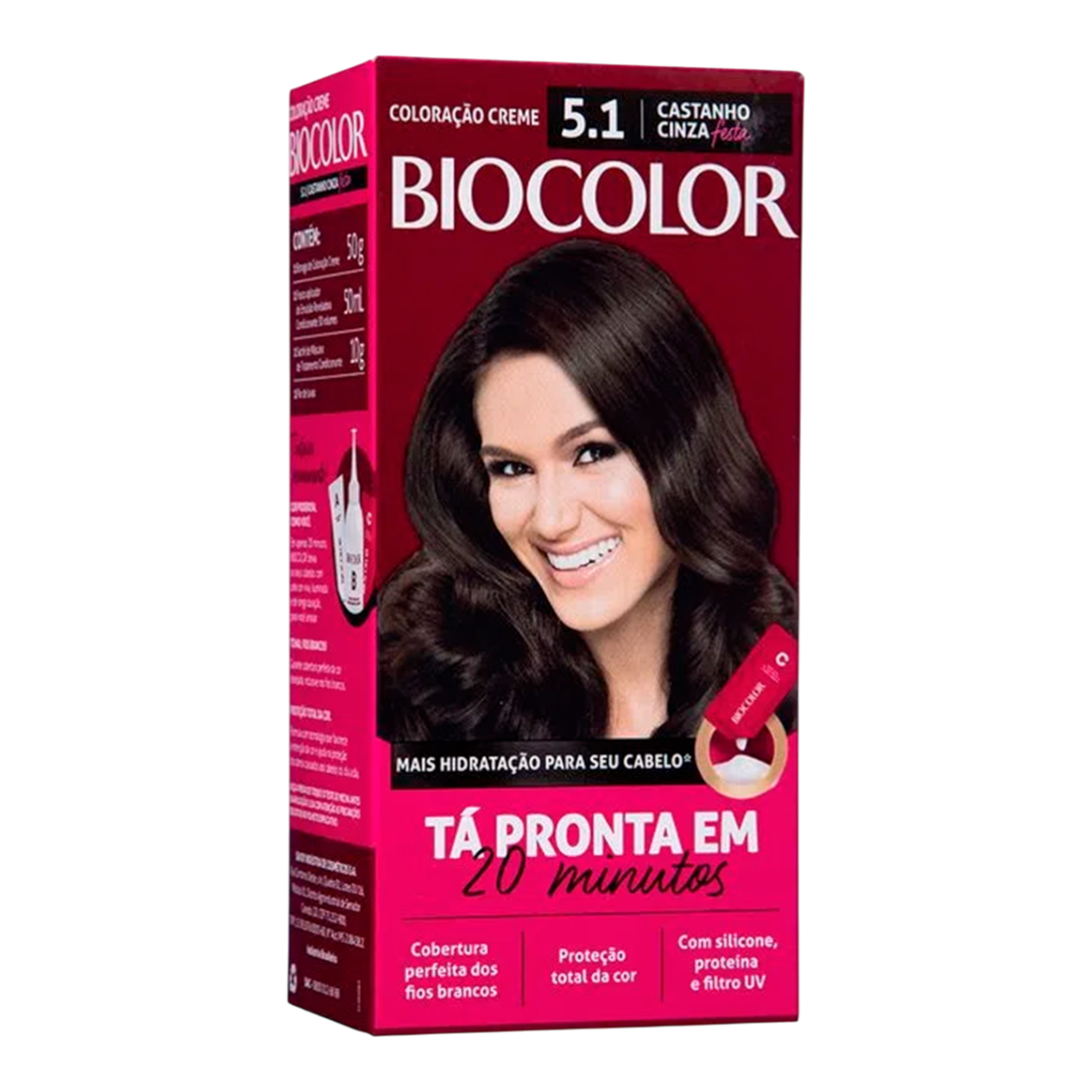 Tintura para Cabelo Castanho Cinza Claro 5.1 Biocolor