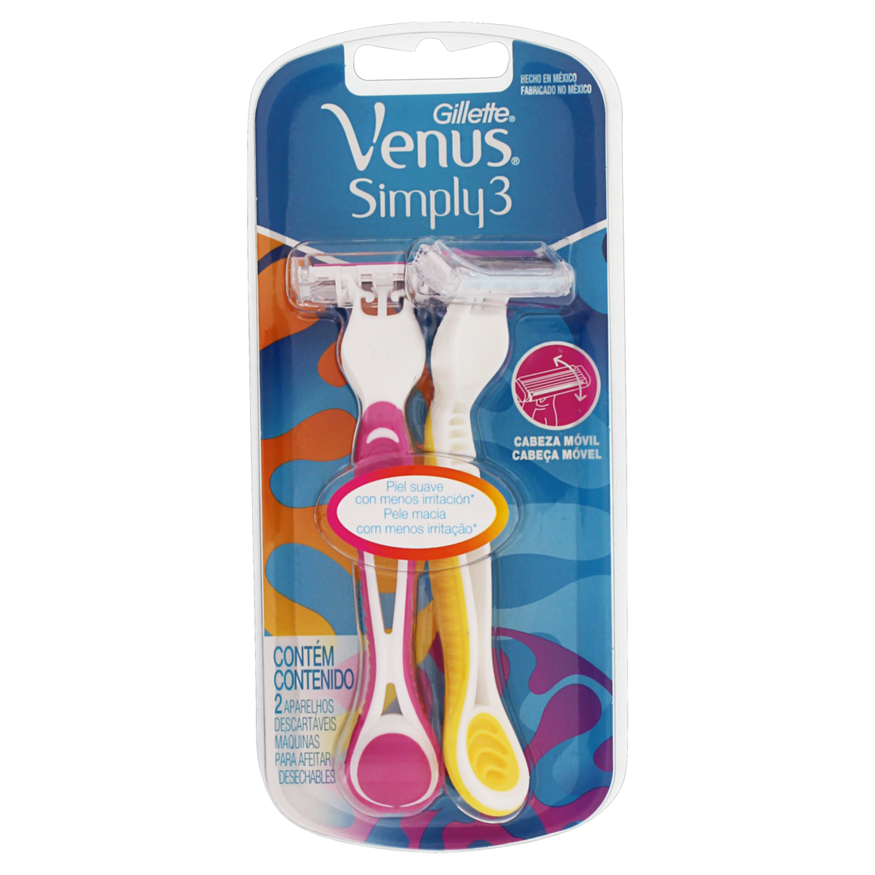 Aparelho Descartável para Depilar  Gillette Venus Simply3 C/2 Unidades