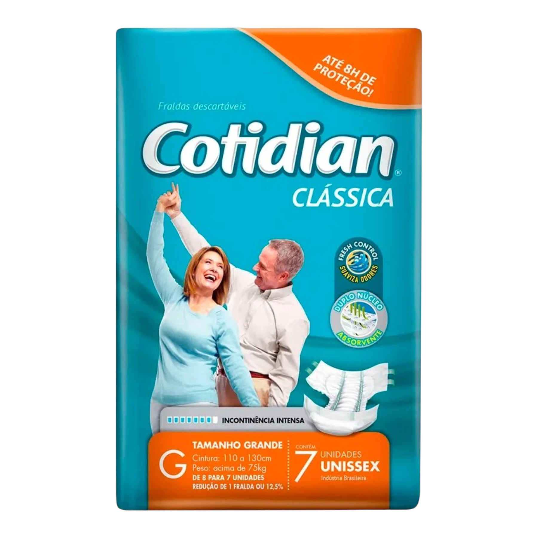 Fralda Adulto Cotidian Class G Pacote 8 Unidades