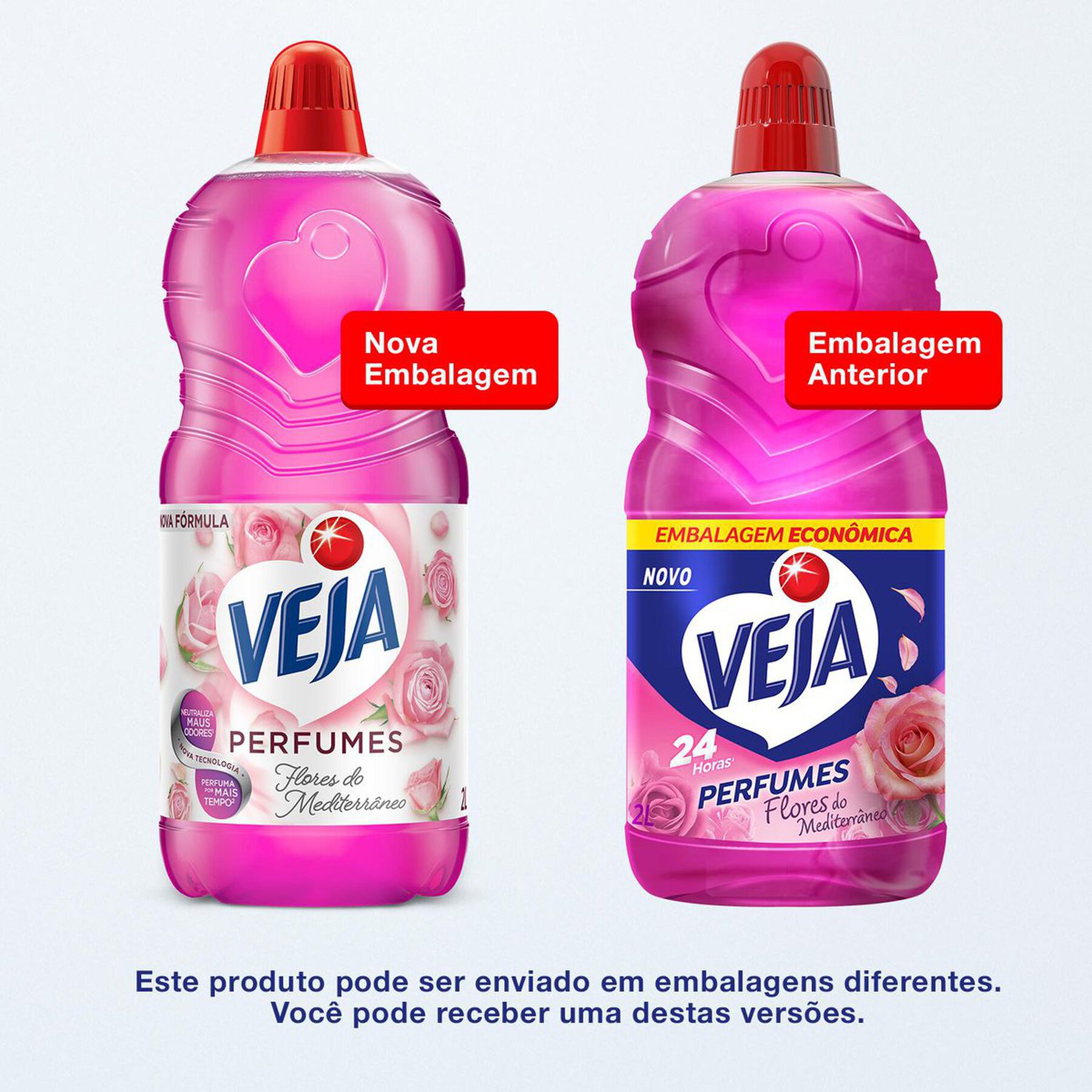 Limpador Perfumado Flores do Mediterrâneo Veja Perfumes Frasco 2l