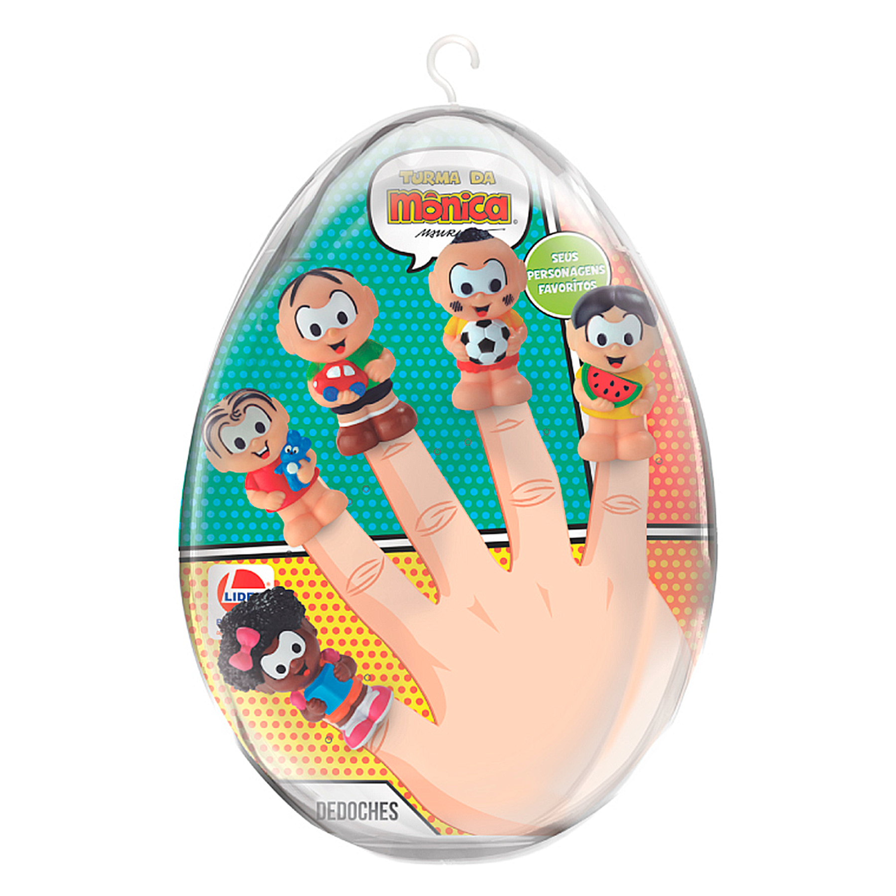 Ovo de Brinquedo Dedoches Turma da M&ocirc;nica Tam. M