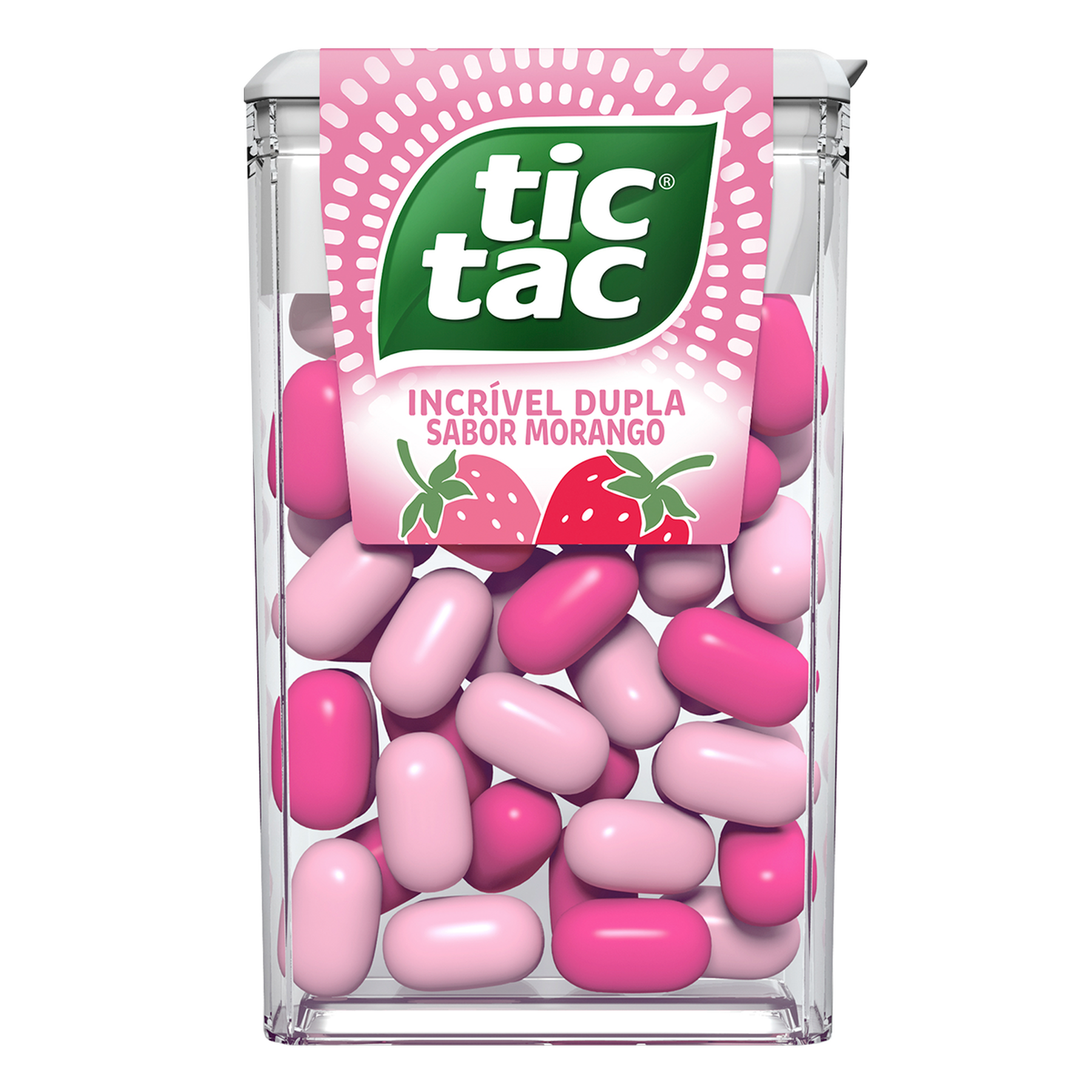 Pastilha Morango Tic Tac 14,5g
