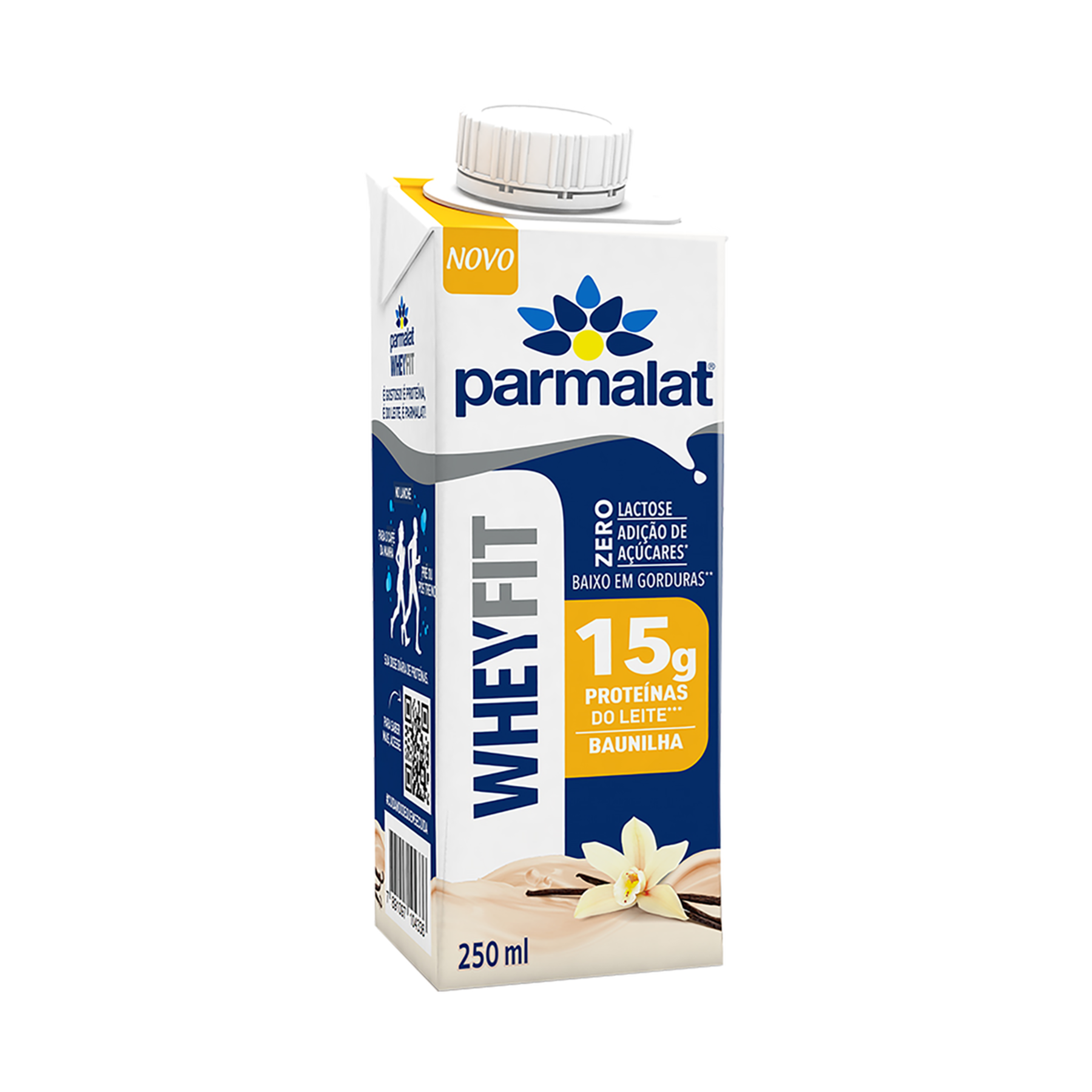 Bebida Láctea UHT Baunilha Zero Lactose Wheyfit Parmalat Caixa 250ml