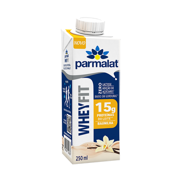 Bebida Láctea UHT Baunilha Zero Lactose Wheyfit Parmalat Caixa 250ml