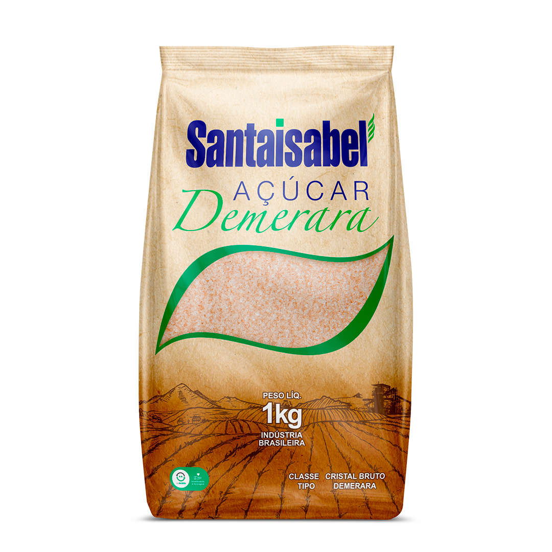A&ccedil;&uacute;car Demerara Santa Isabel 1kg