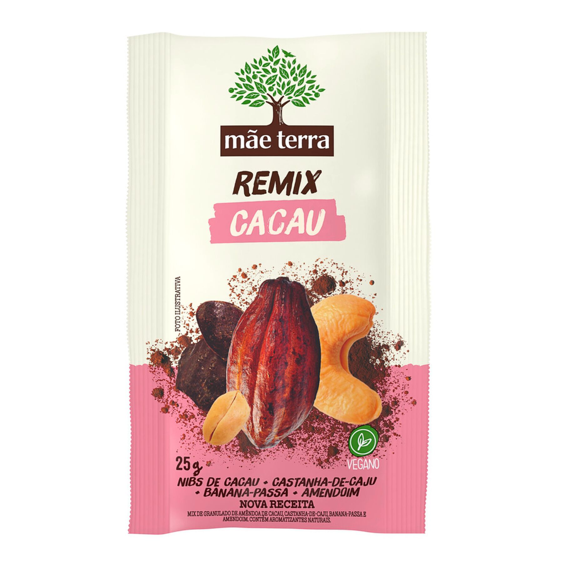 Mix de Frutas Cacau Mãe Terra Remix Pacote 25g