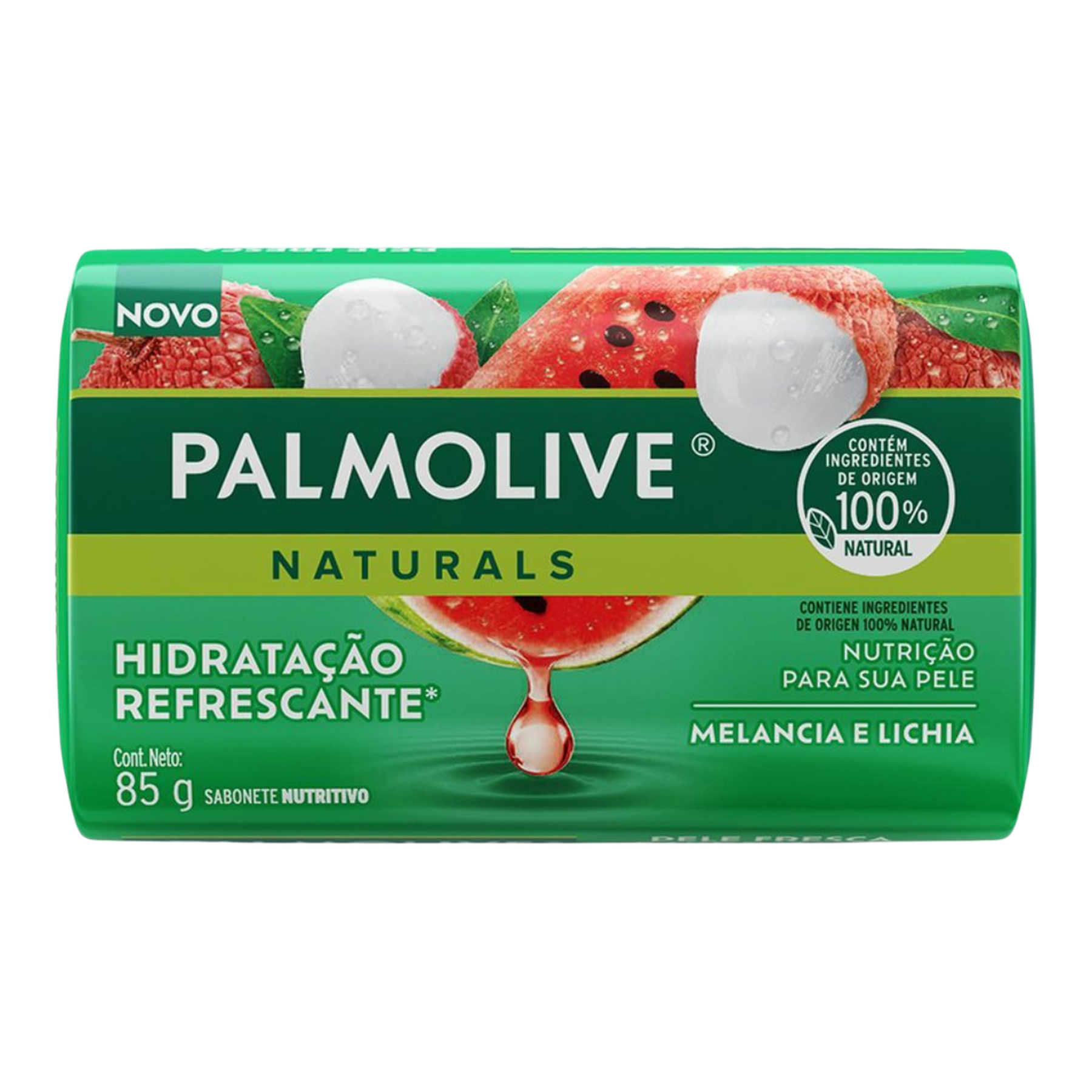Sabonete Barra Palmolive Naturals Hidrata&ccedil;&atilde;o Refrescante Envolt&oacute;rio 85g