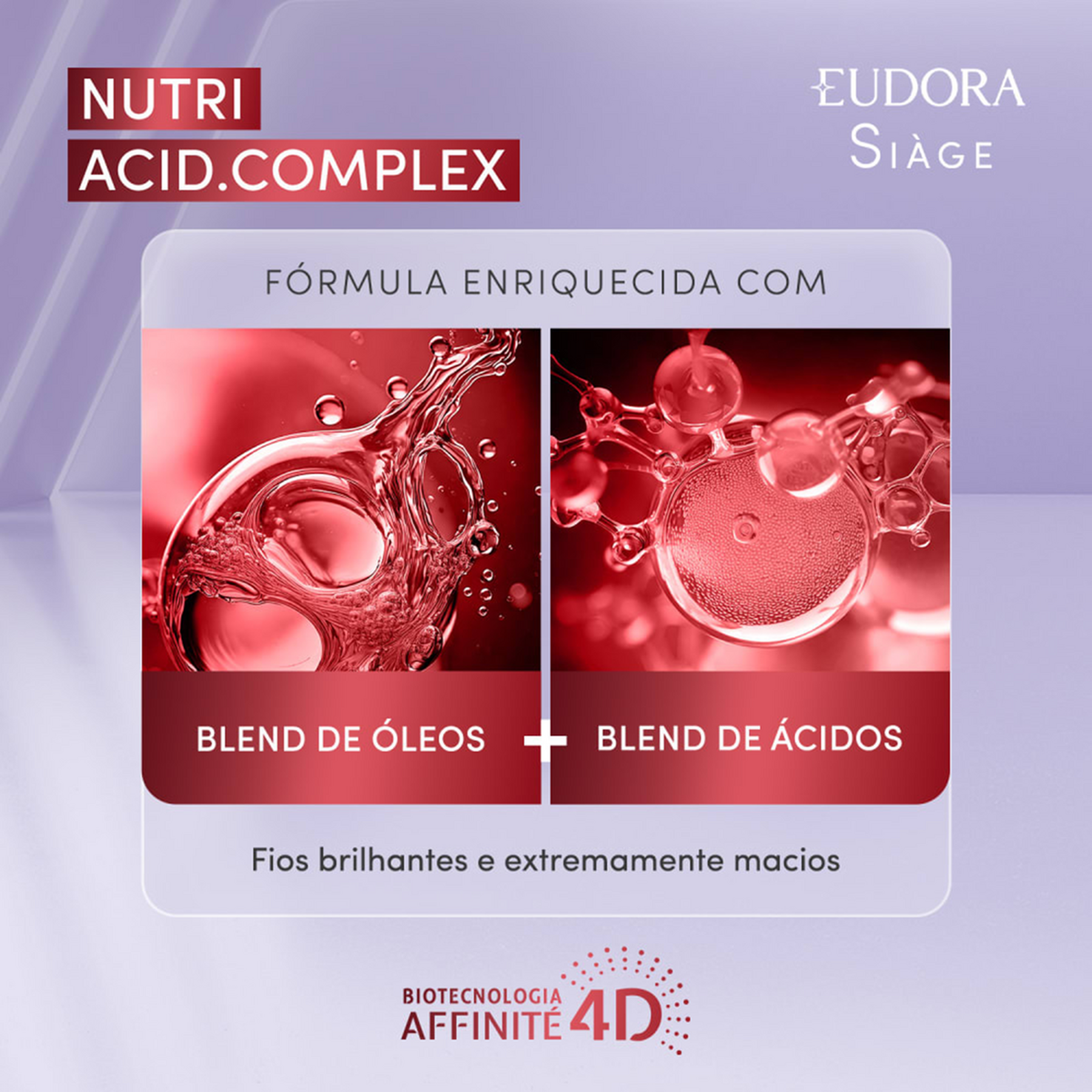 M&aacute;scara Concentrada Nutri Acid.Complex Si&agrave;ge Eudora Pote 250g&nbsp;
