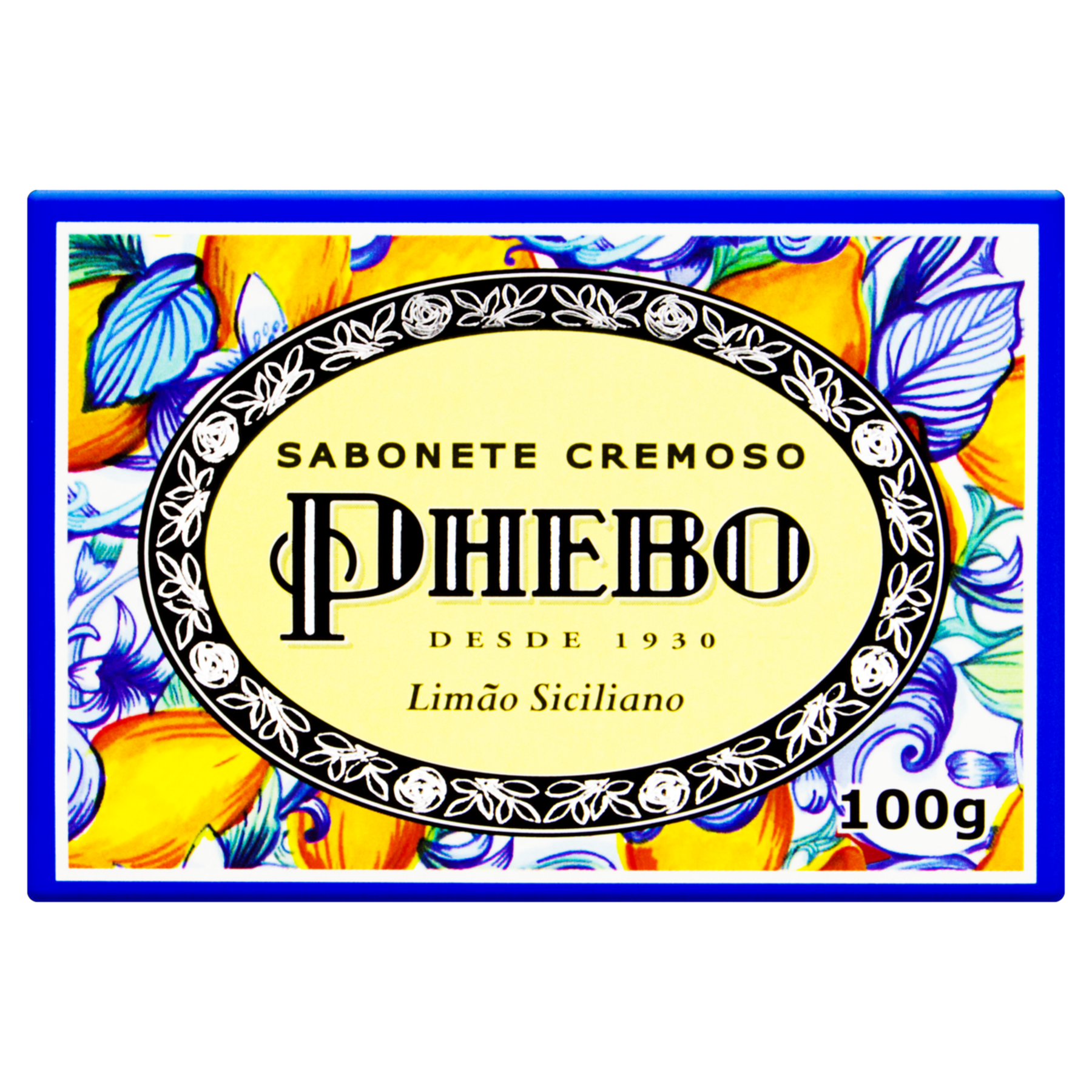 Sabonete em Barra Cremoso Lim&atilde;o Siciliano Phebo Caixa 100g