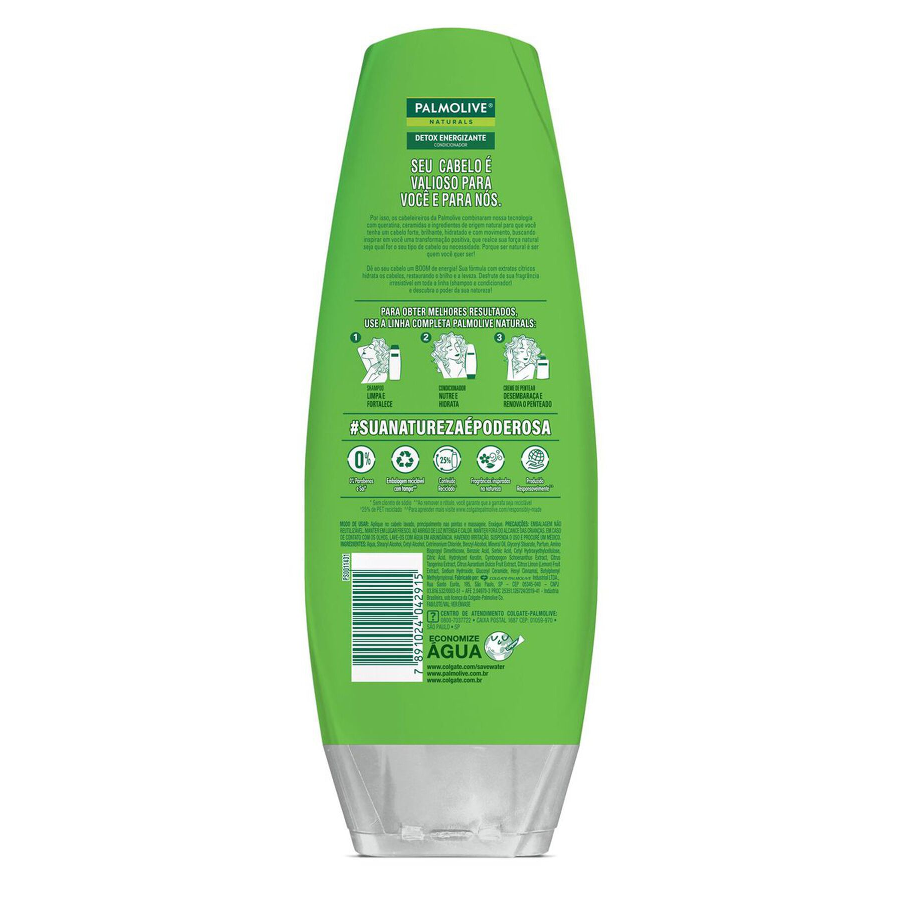 Condicionador Detox Energizante Naturals Palmolive Frasco 350ml