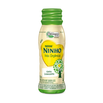 Bebida Láctea UHT Ninho Cremosinho Orgânico Nestlé Ninho Vida Orgânica Frasco 180ml
